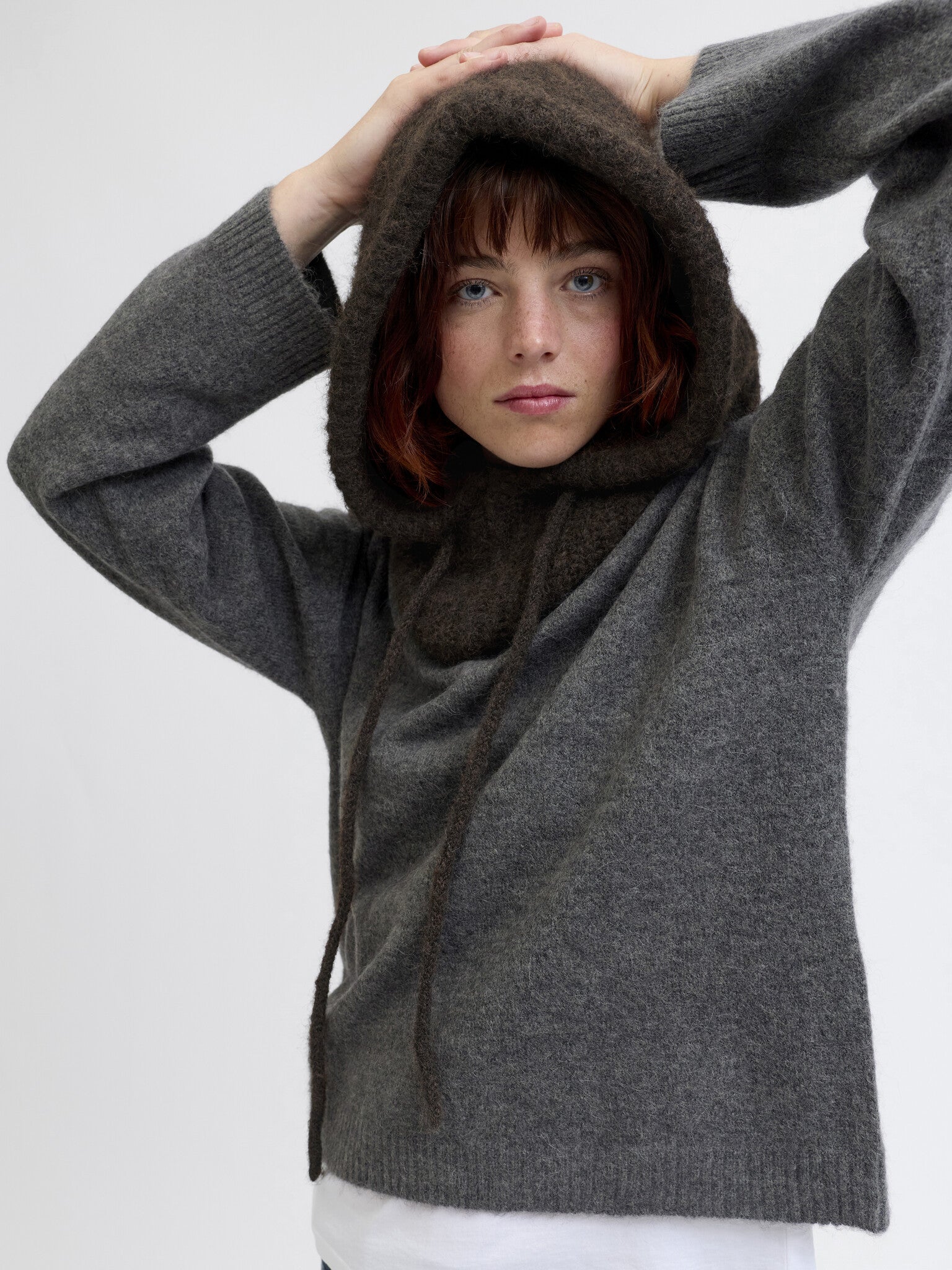 JXKATHERINE KNITTED BALACLAVA - BRACKEN