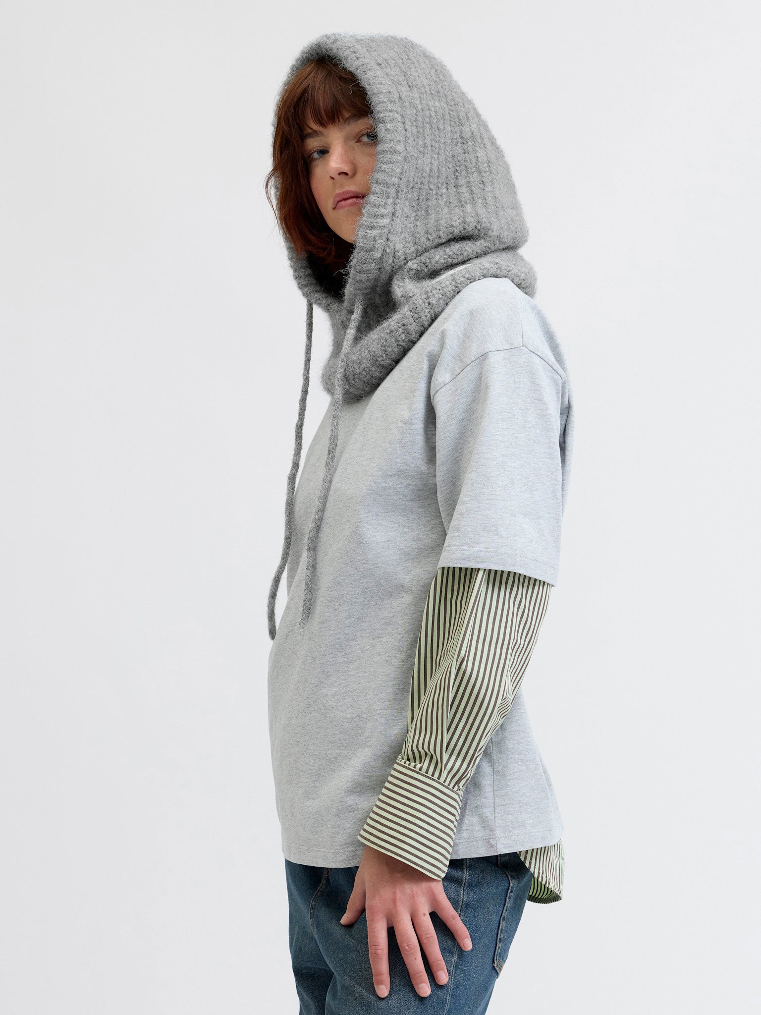 JXKATHERINE BALACLAVA - MEDIUM GREY MELANGE