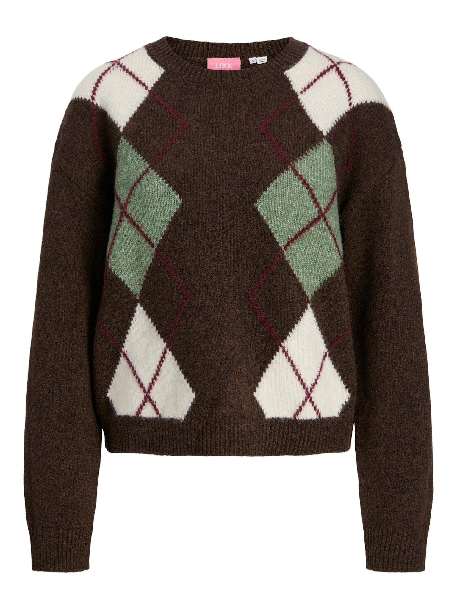 Pull à col rond JXHARVI - Marron