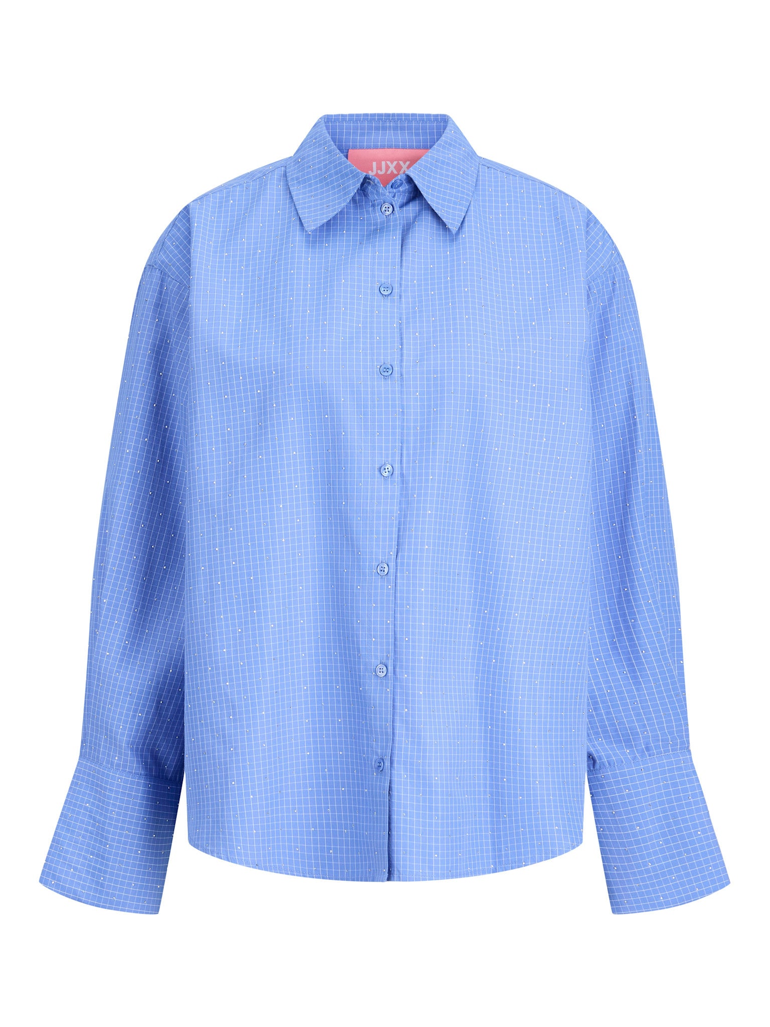 JXBELLA LS SHIRT - ULTRAMARINE SILVER RHINESTONE