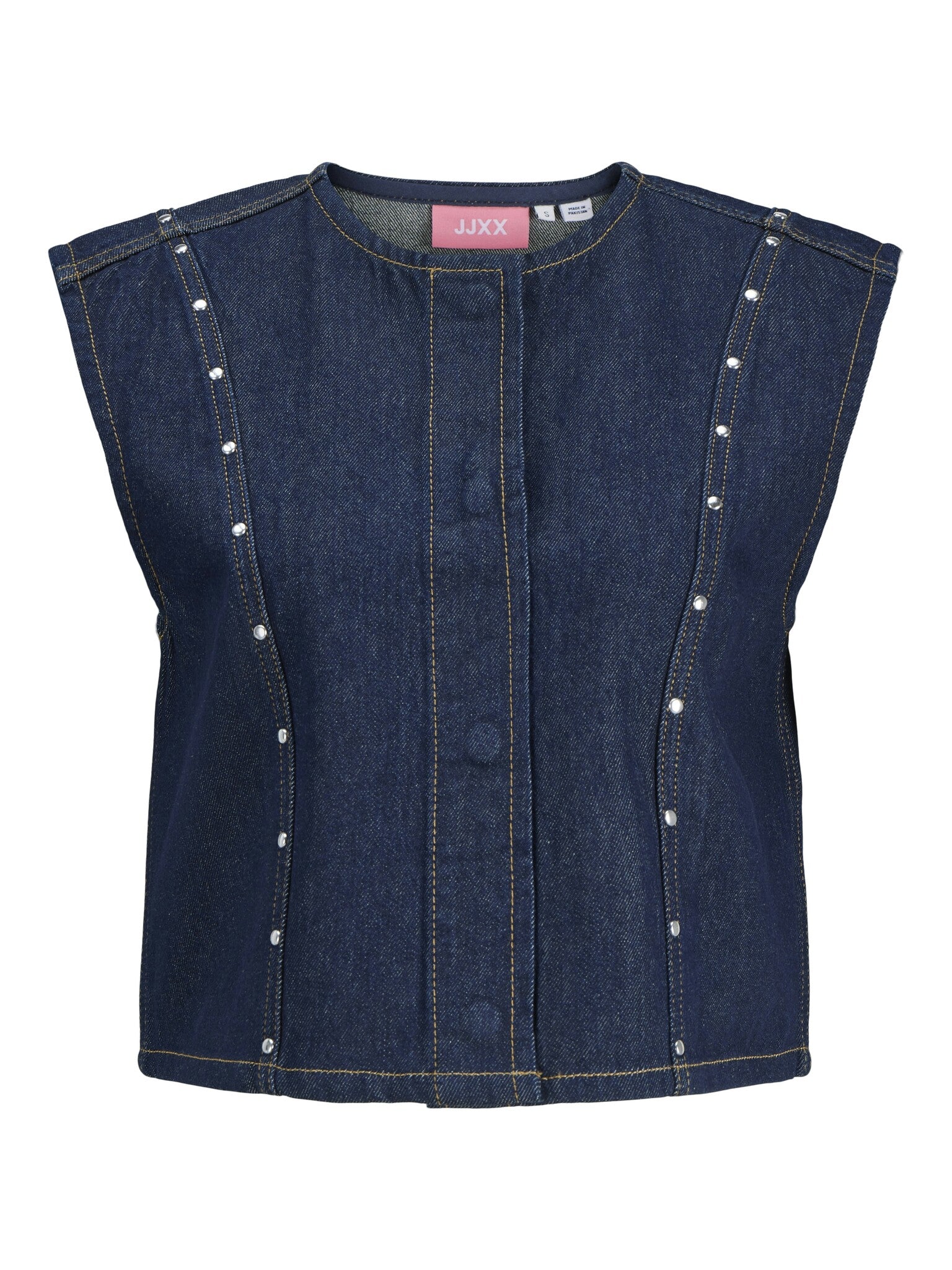 JXMAE GILET R295 - DONKERBLAUWE DENIM