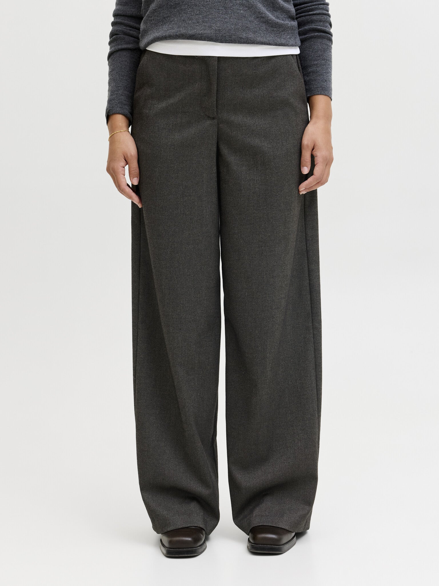 JXNIA WHIDE HW PANT - BRACKEN/MELANGE