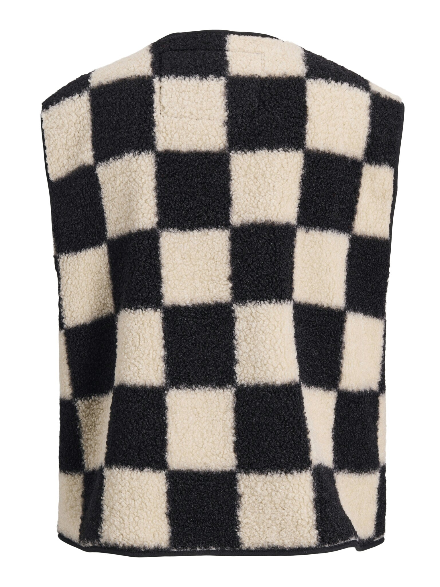 JXVERA GETUITTE TEDDYVEST - BOTWITTE RUITJES