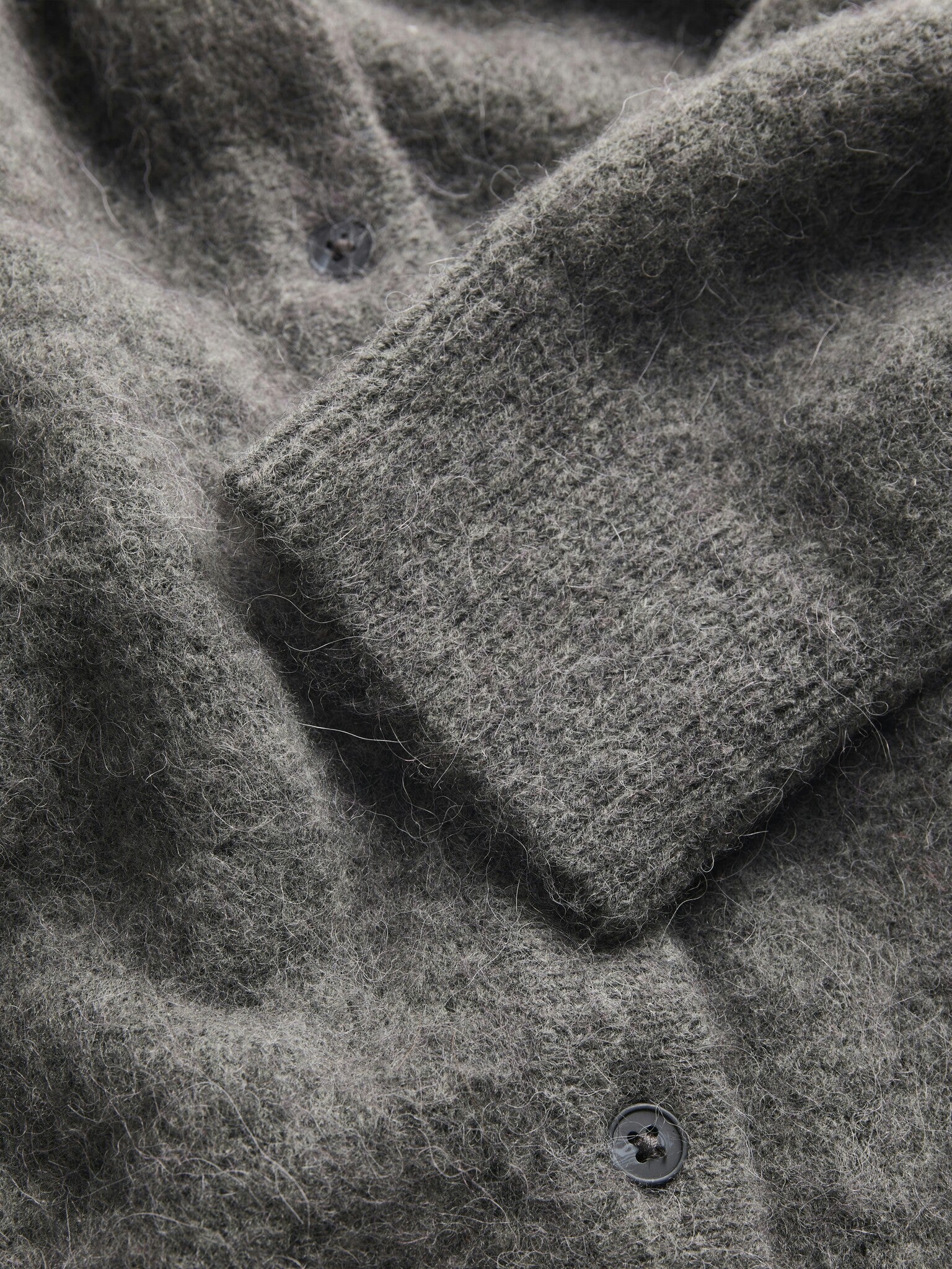 JXMATILDA WOOL CARDIGAN - DARK GREY MELANGE
