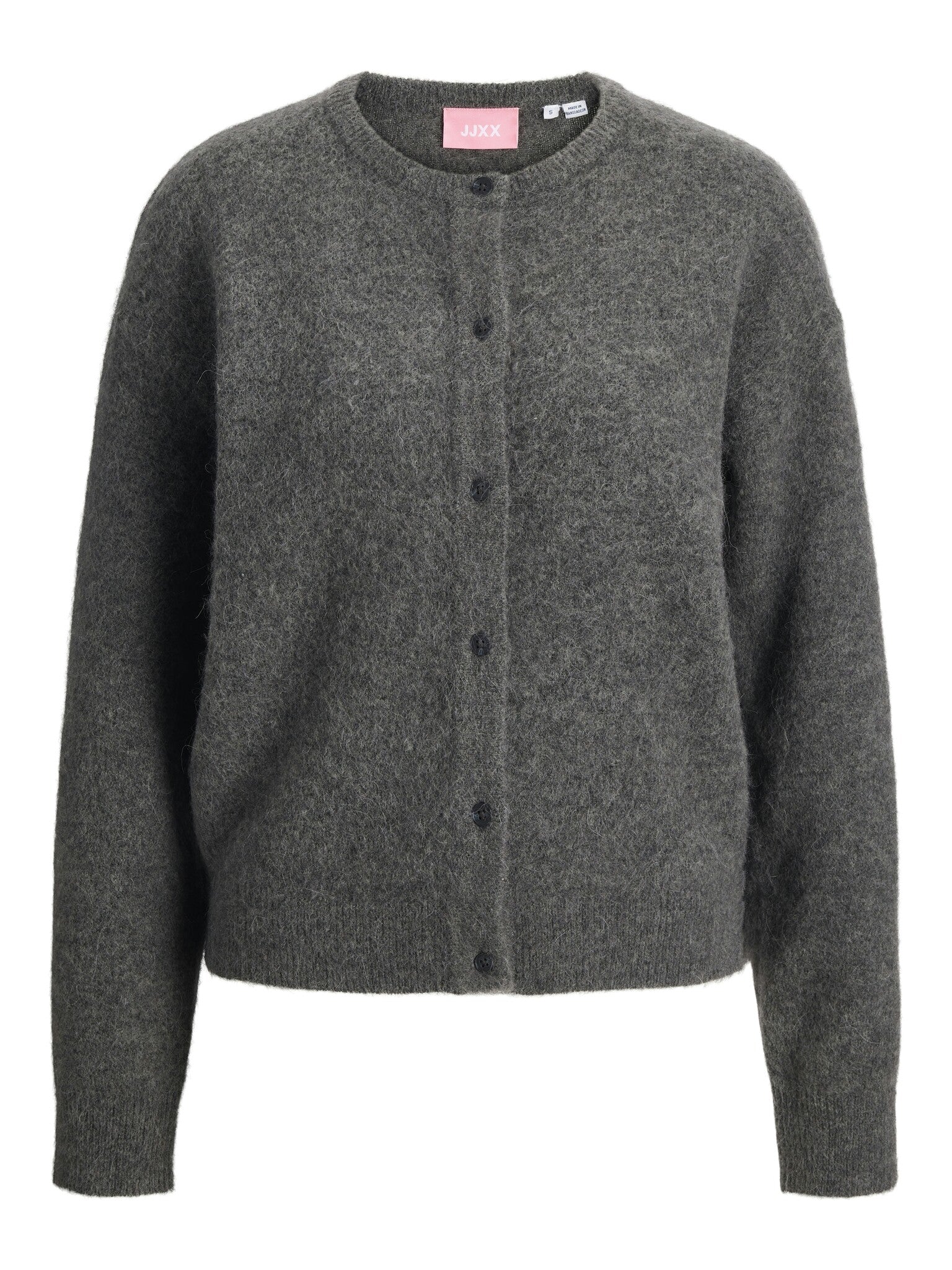 JXMATILDA WOOL CARDIGAN - DARK GREY MELANGE