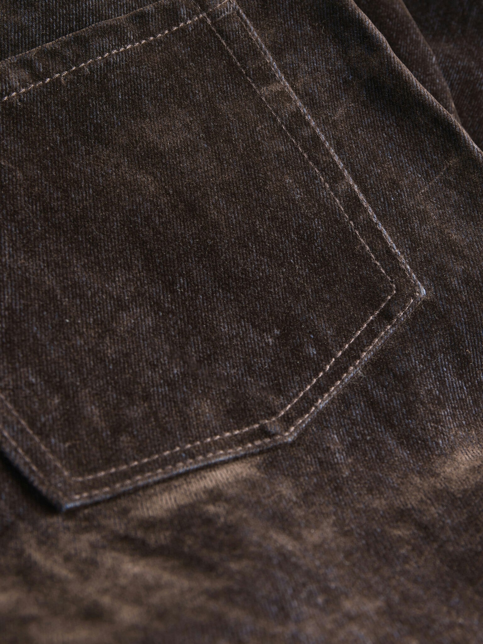 JXTOKYO FLOCK WIDE DENIM - BRUINE DENIM