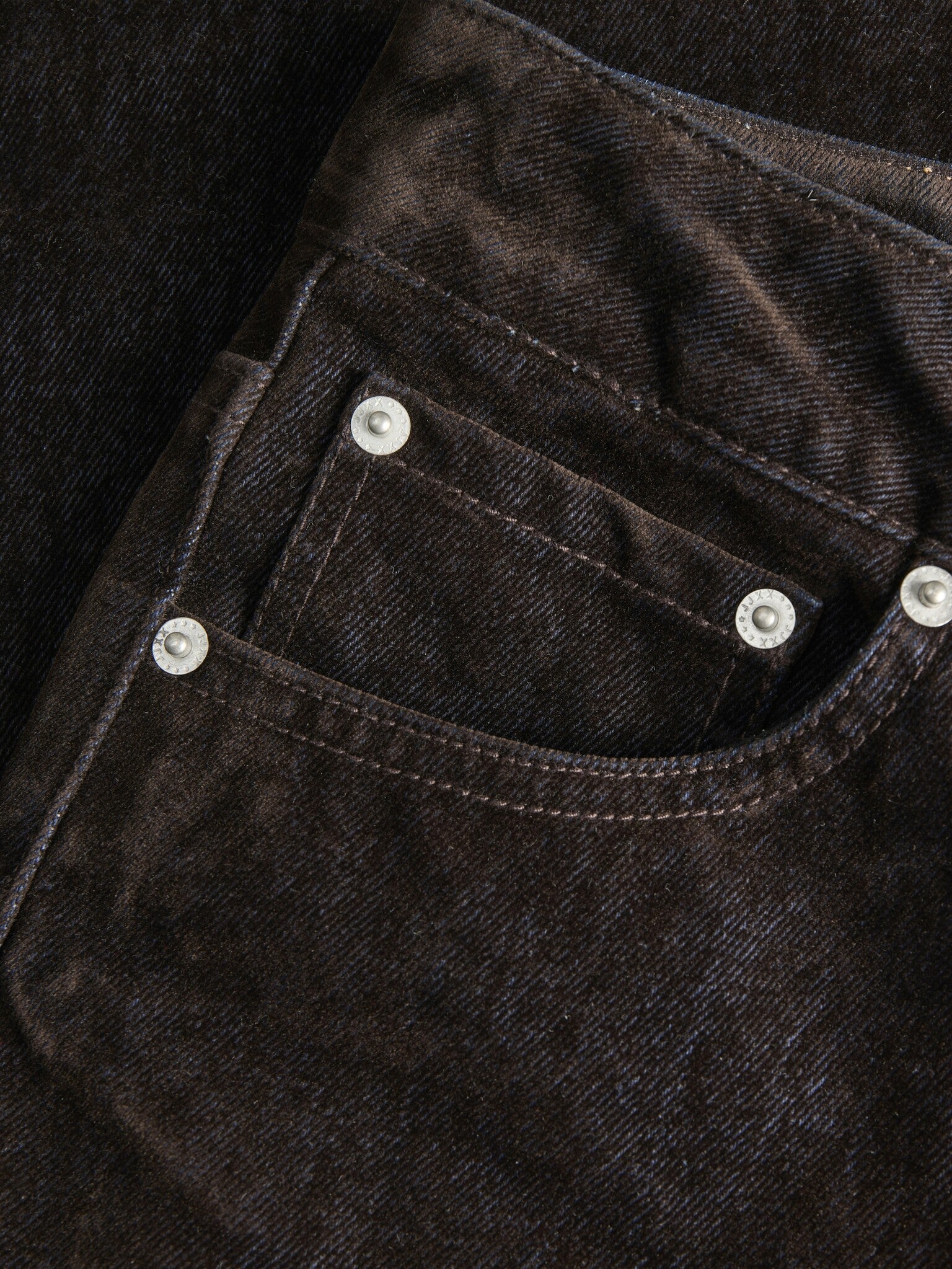 JXTOKYO FLOCK WIDE DENIM - BRUINE DENIM