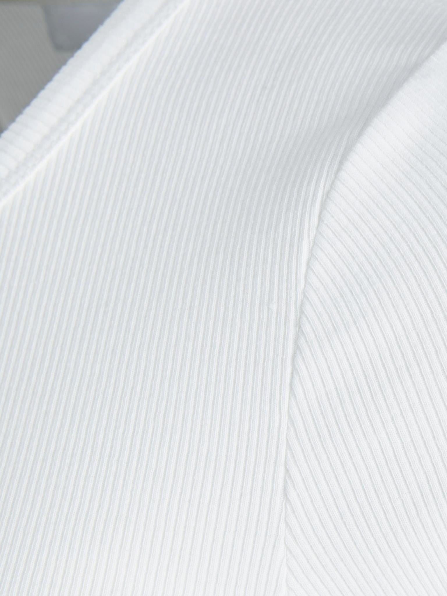 JXFREYA LS RIB TEE NOOS - WHITE