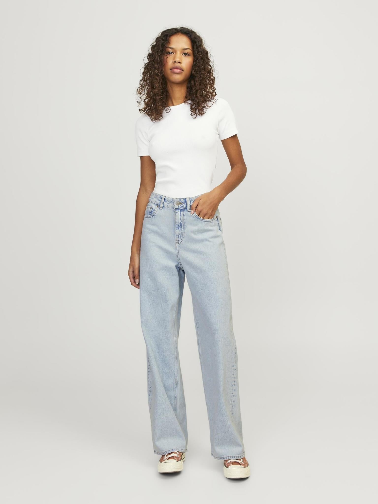 JXTOKYO WIDE HW JEANS R6084 - LIGHT BLUE DENIM