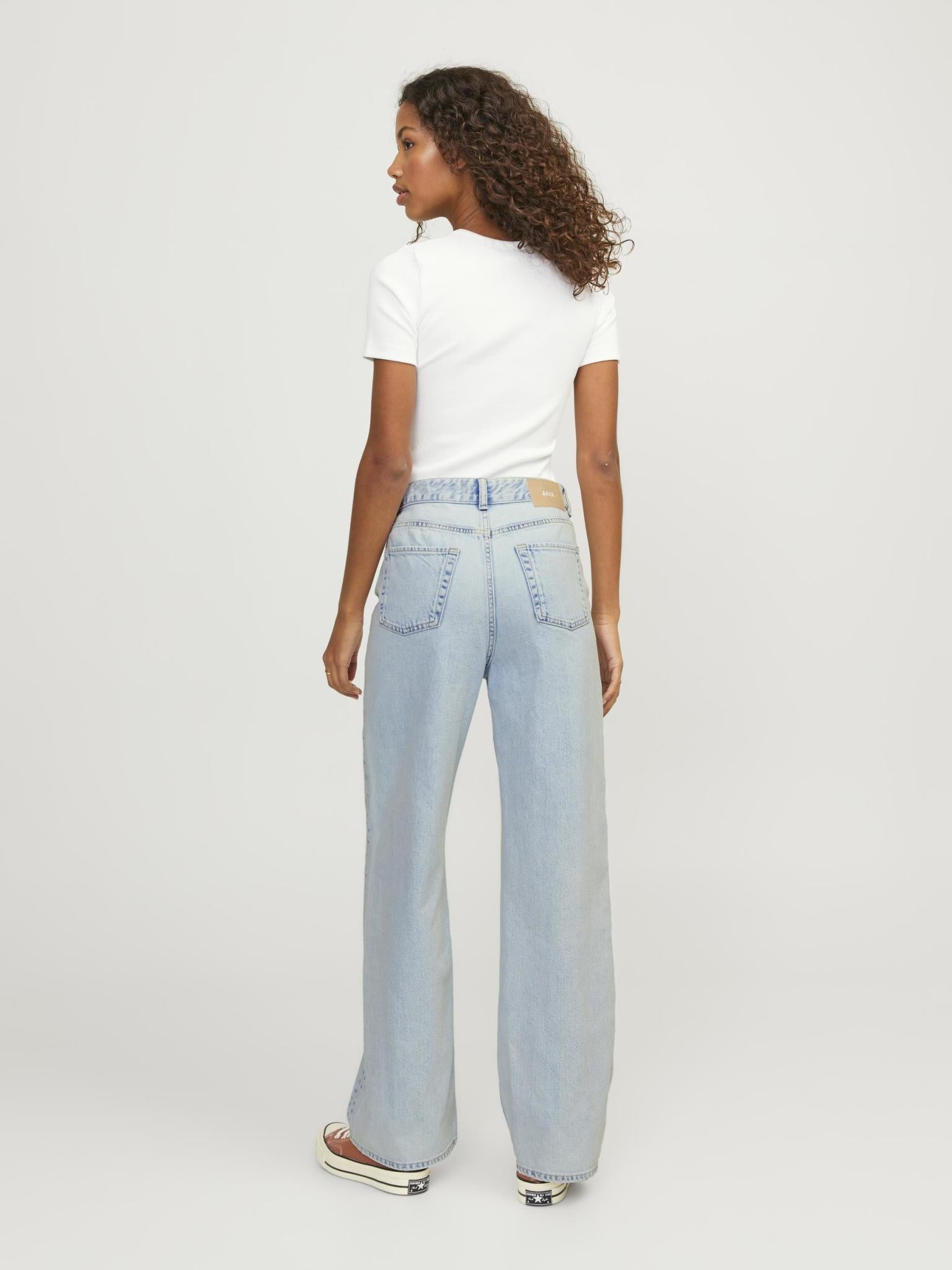 JXTOKYO WIDE HW JEANS R6084 - LIGHT BLUE DENIM