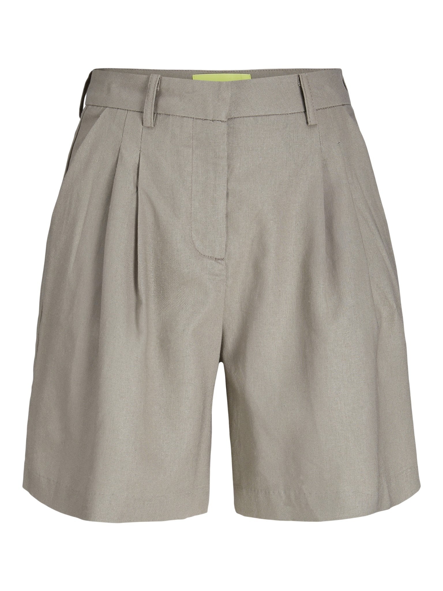 JXCIMBERLY LINEN HW SHORTS - FUNGI