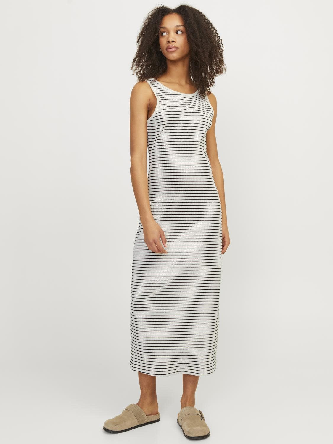 JXDAGMAR TIGHT LONG DRESS - VANILLA ICE/CAVIAR