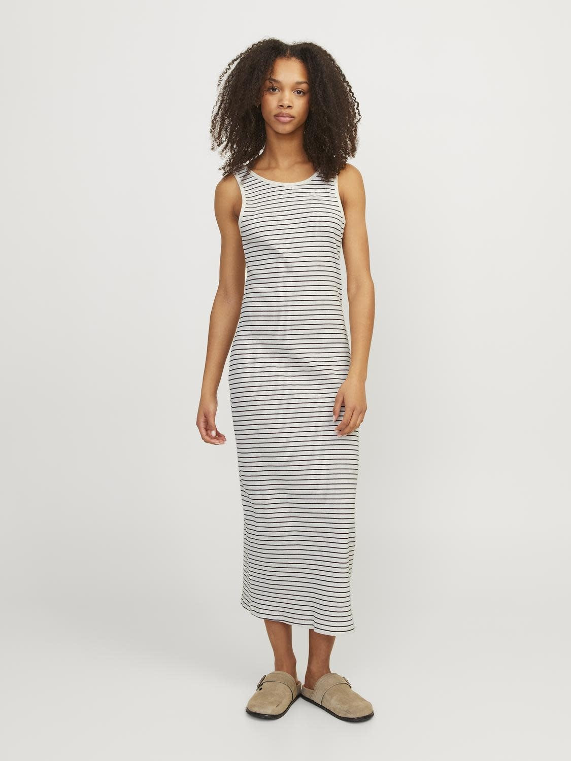 JXDAGMAR TIGHT LONG DRESS - VANILLA ICE/CAVIAR
