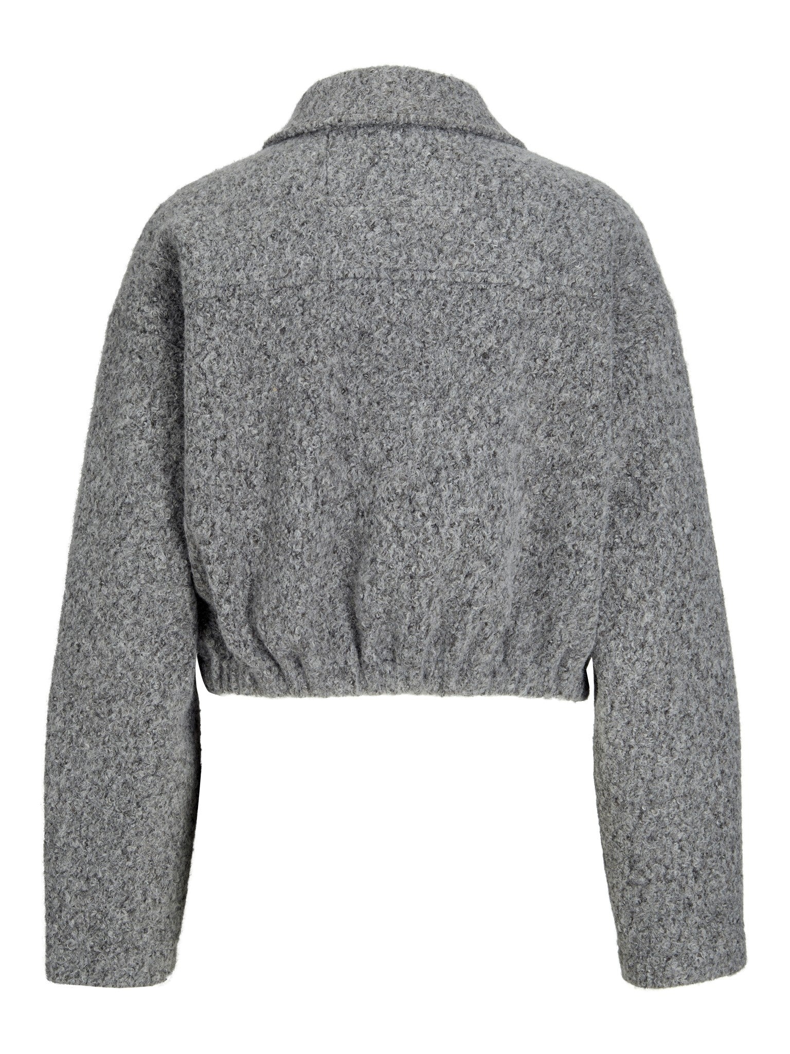 JXCAROL CURLY JACKET - GREY MELANGE