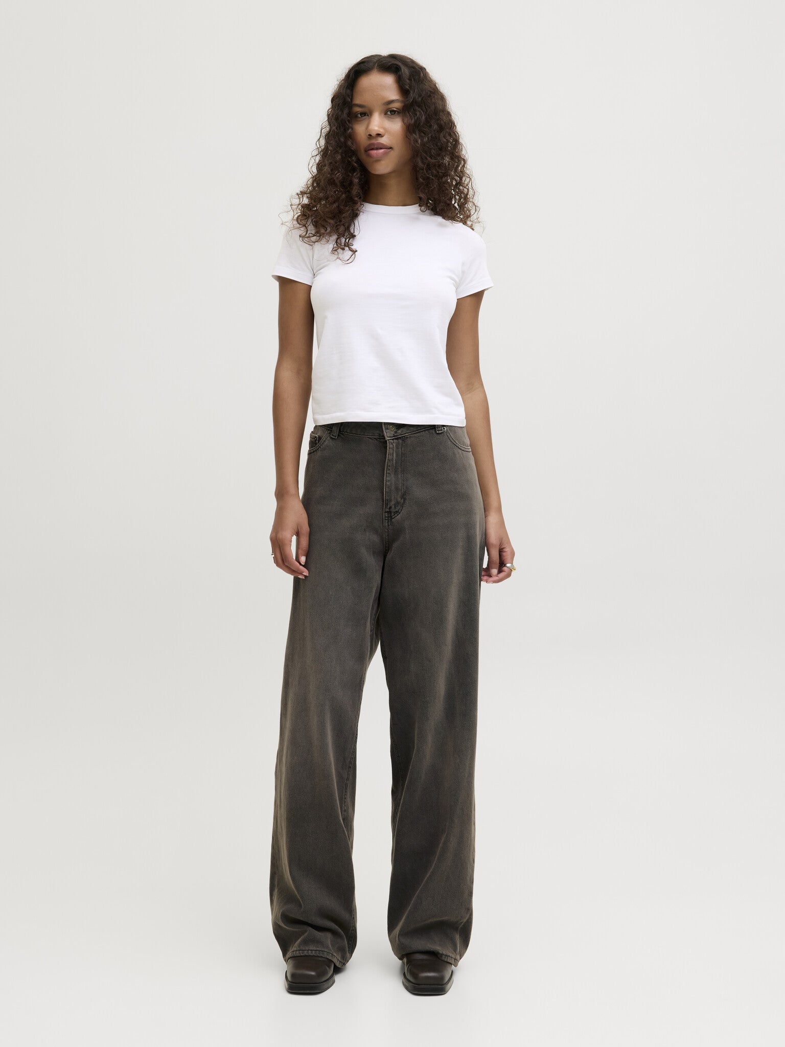 JXKYOTO BAGGY LW JEANS R227 - DONKERBRUIN