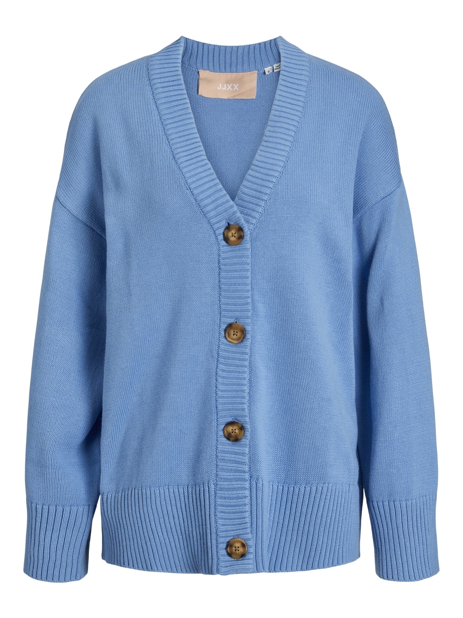 JXLEXI TWIST CARDIGAN KNIT - SILVER LAKE BLUE