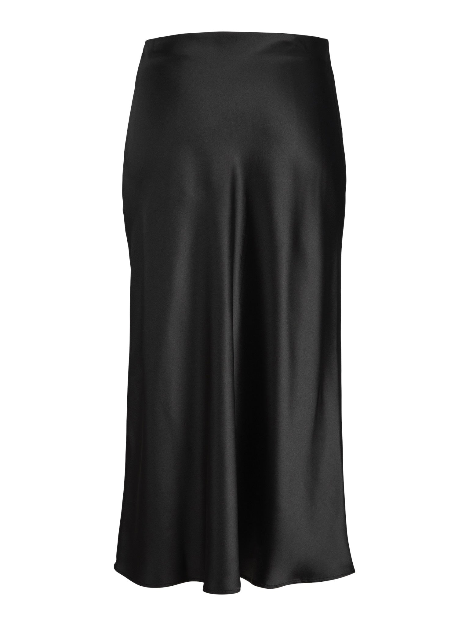JXKIMMIE MW SATIN MIDI SKIRT - BLACK