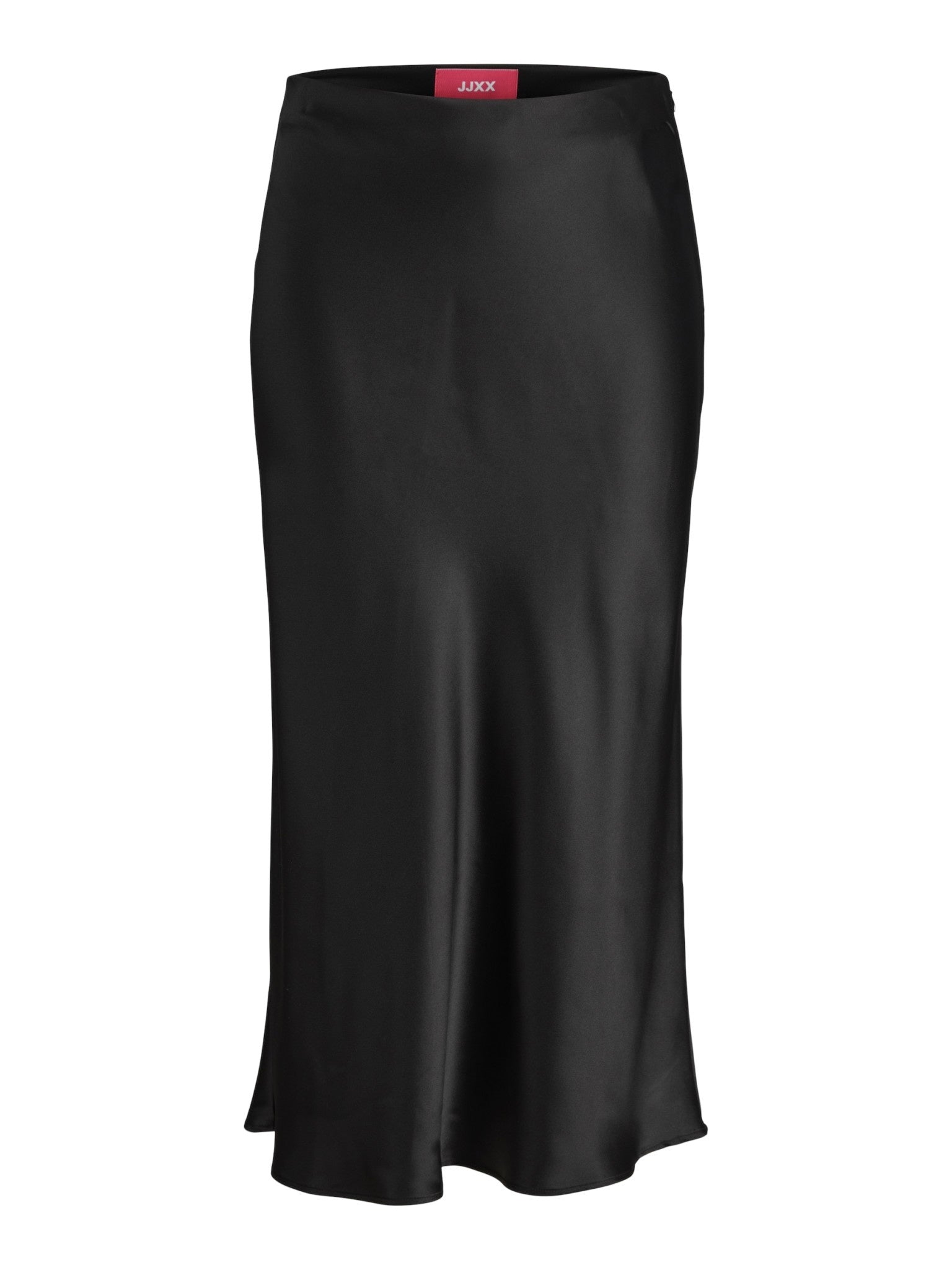 JXKIMMIE MW SATIN MIDI SKIRT - BLACK