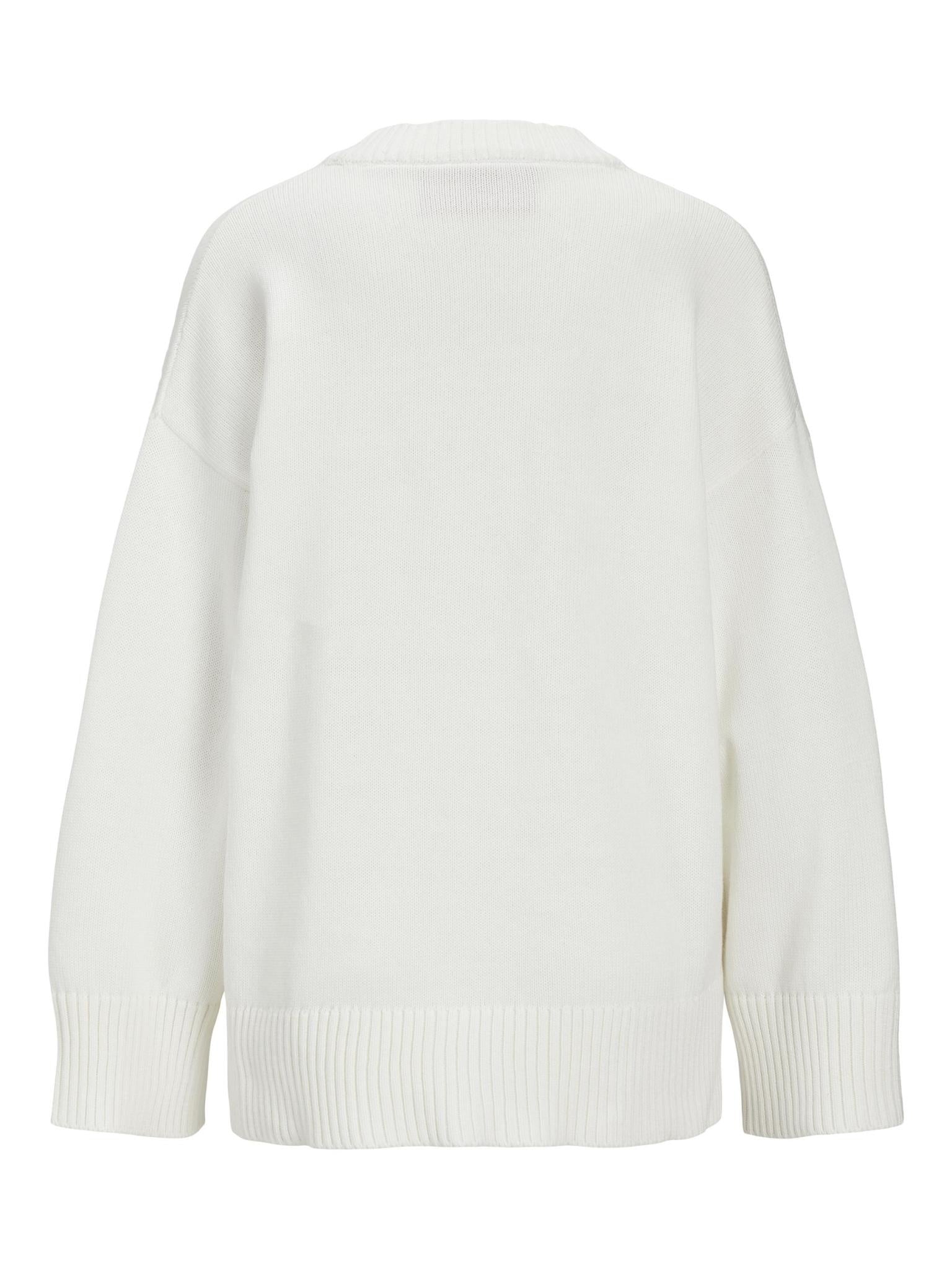 JXLEXI TWIST CARDIGAN KNIT - SNOW WHITE