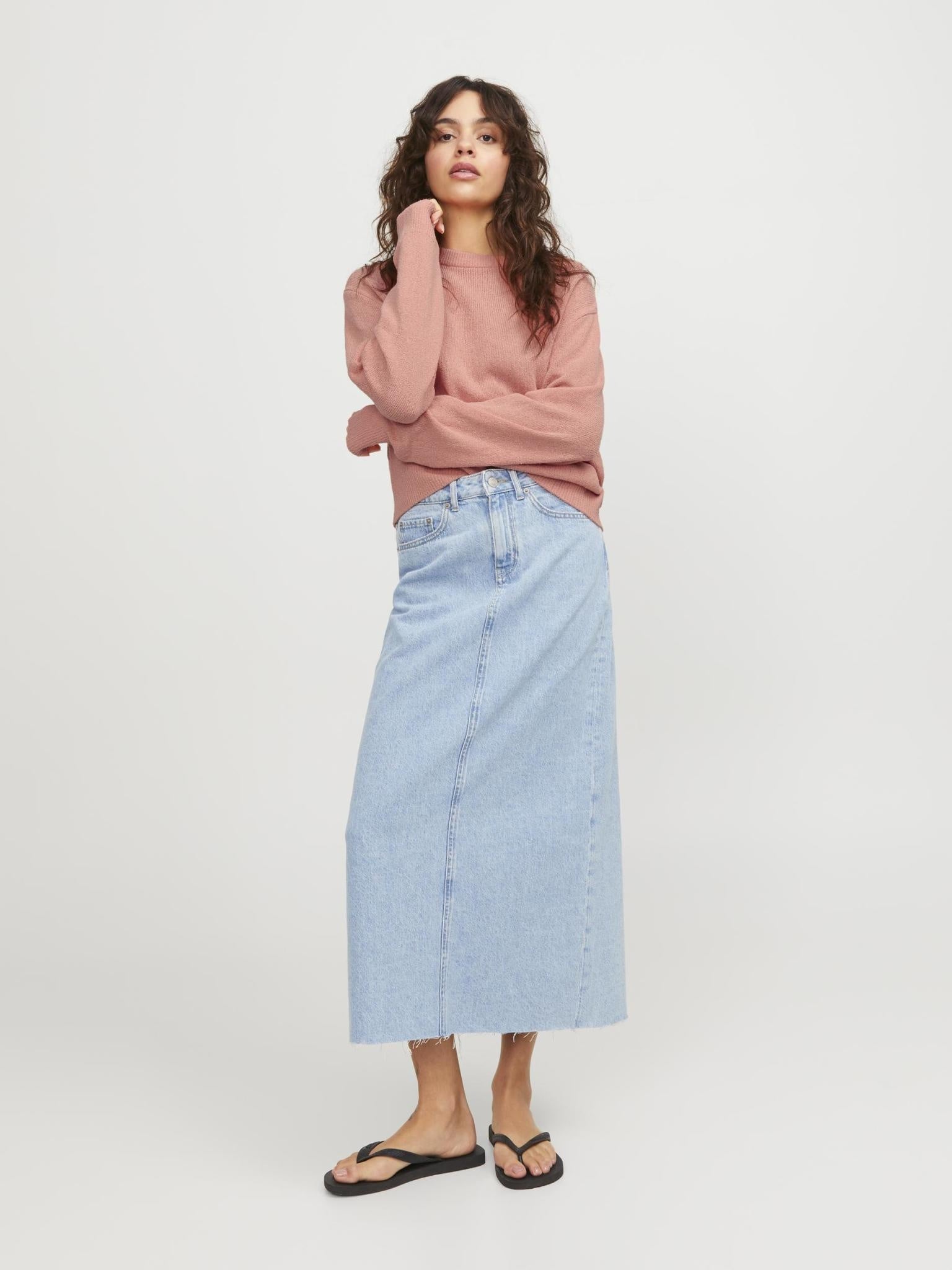JXDAISY CREW NECK KNIT -  BURNT CORAL
