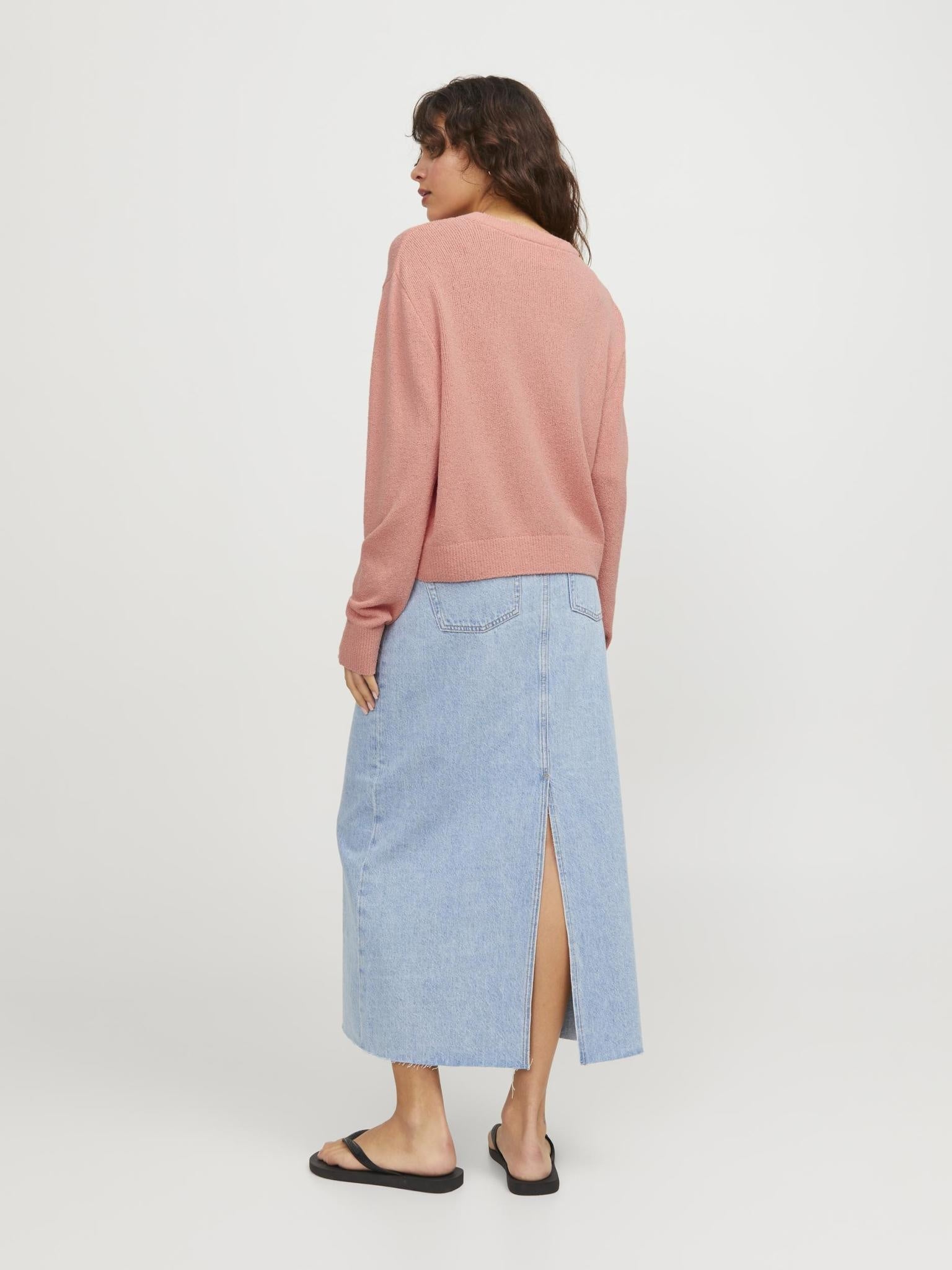 JXDAISY CREW NECK KNIT -  BURNT CORAL