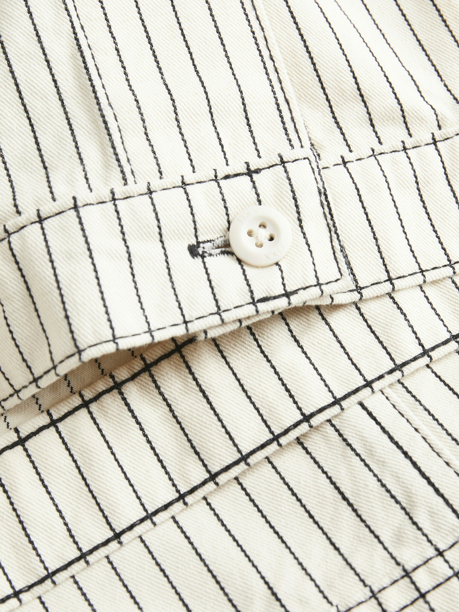JXMADDY OVERSHIRT-STRIPES BLACK