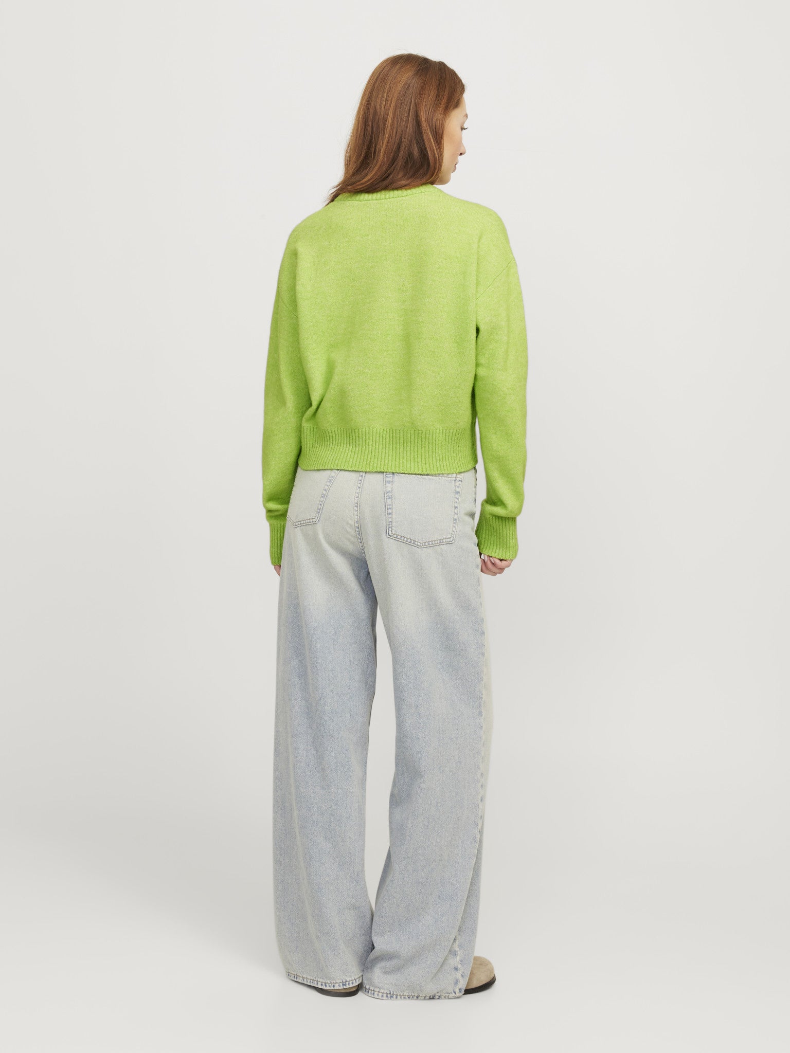 JXADINA crew neck knit Parrot Green