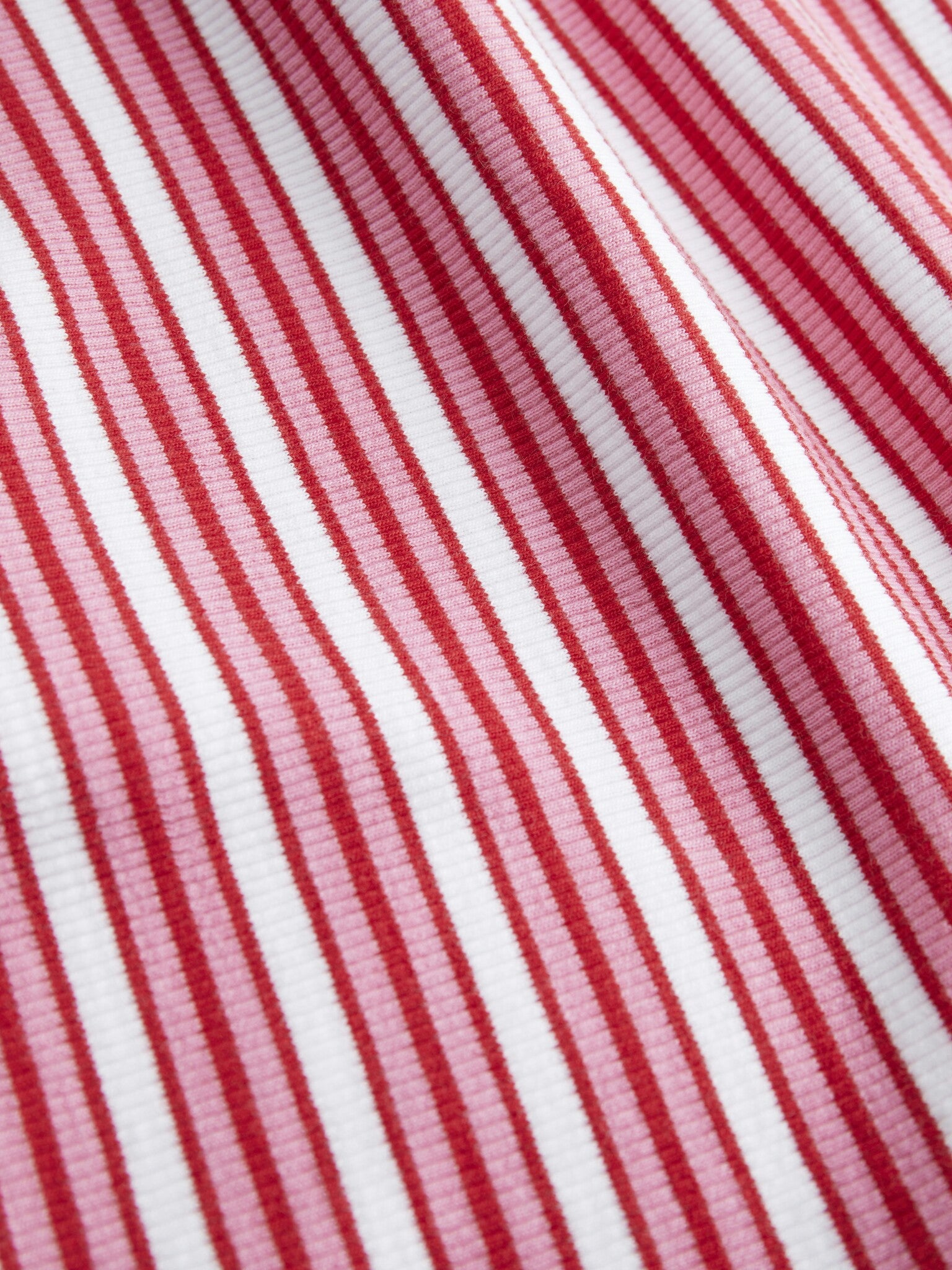 JXFIFI RIB STRIPE TOP - MORNING GLORY