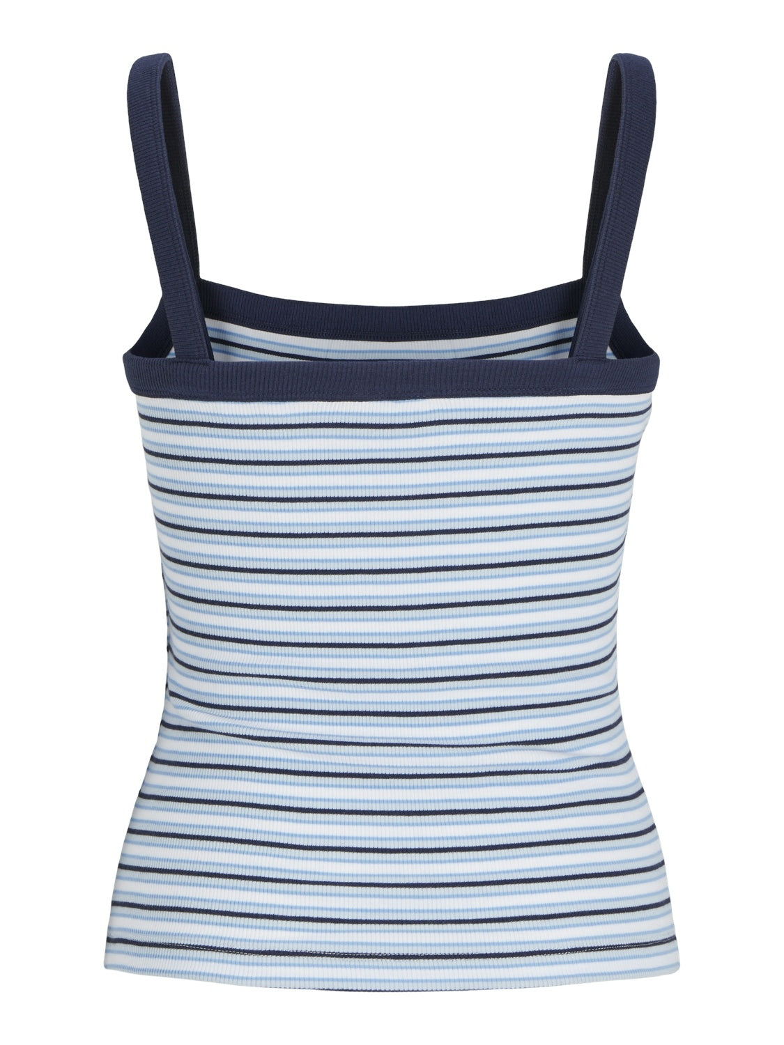 JXFIFI RIB STRIPE TOP - MORNING GLORY