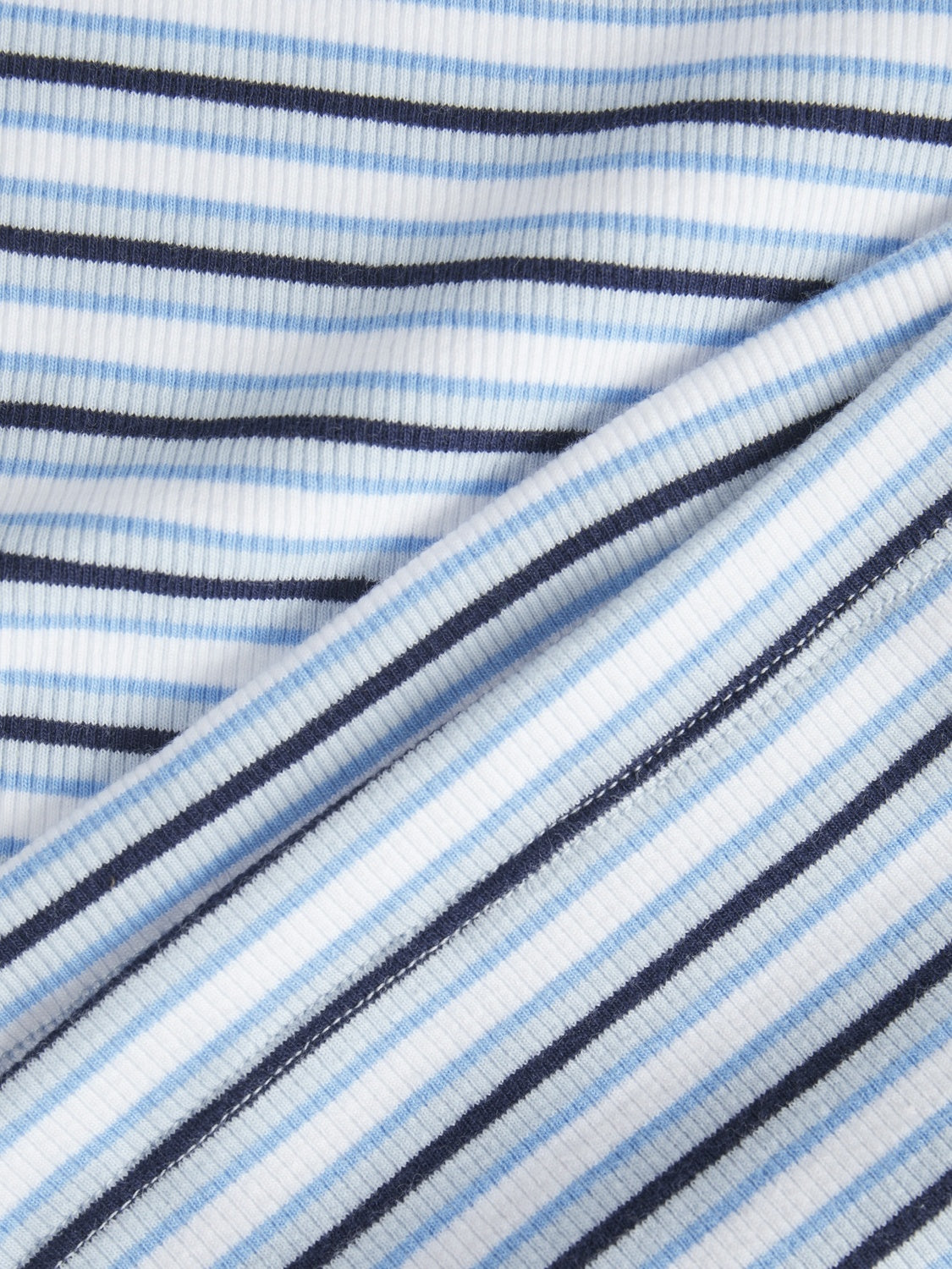 JXFIFI RIB STRIPE TOP - MORNING GLORY