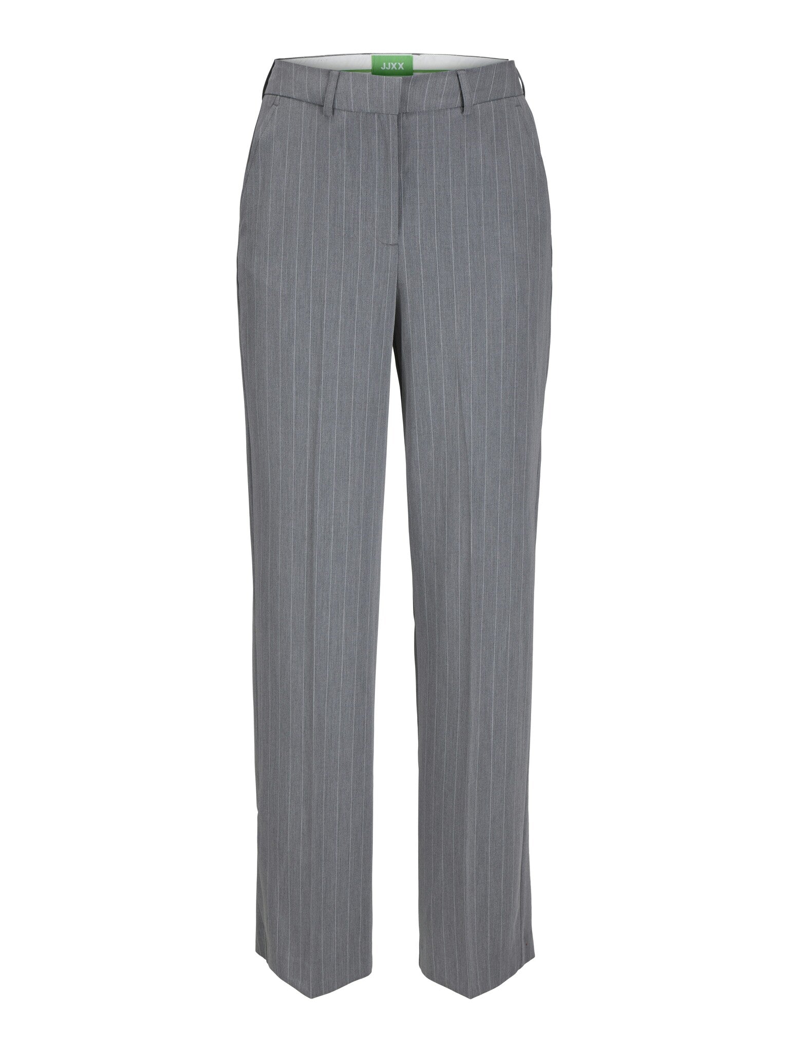 JXMARY HW PANT  - MED GREY / PINSTRIPE