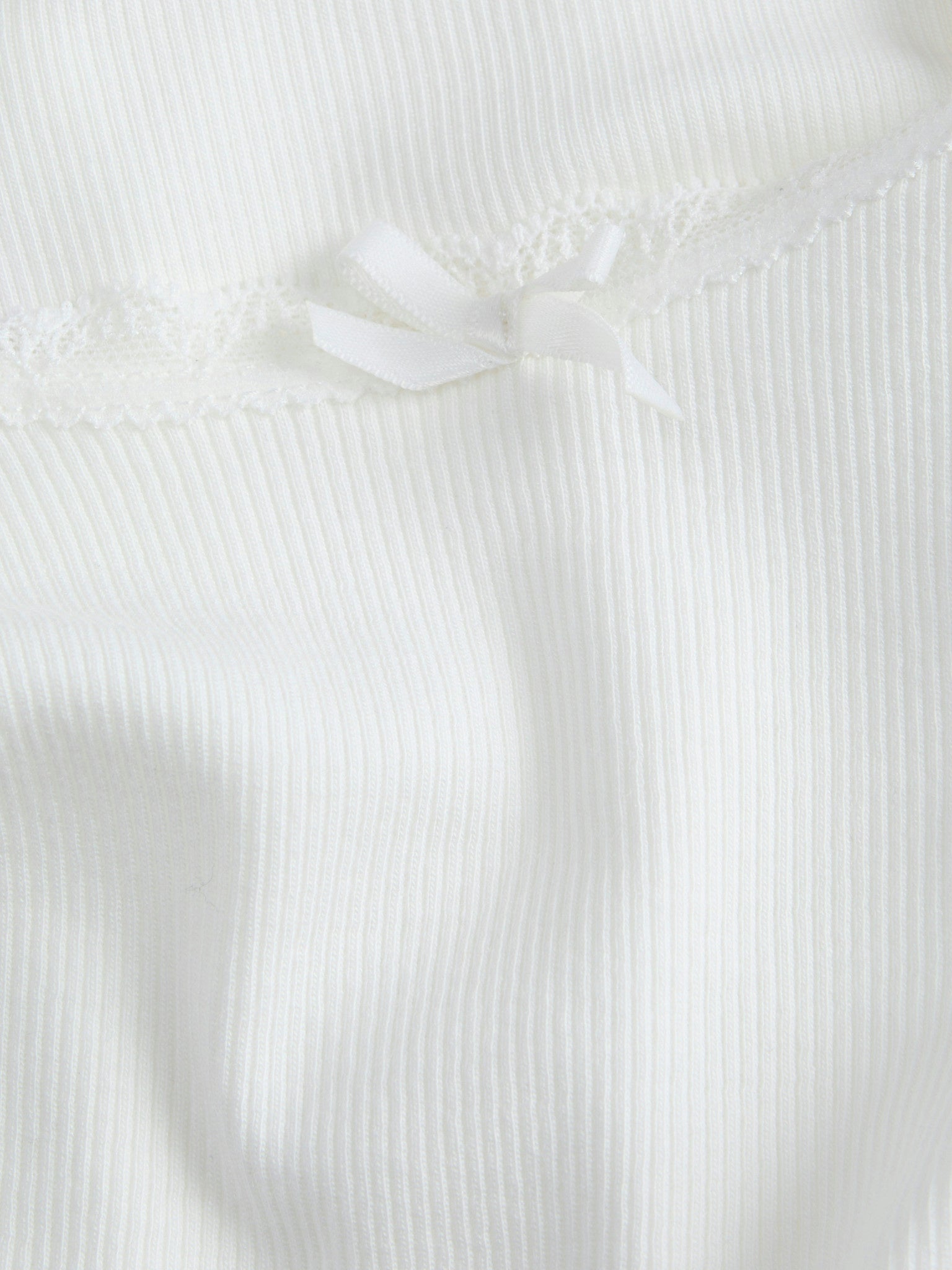 JXFAME SL LACE TOP - BLANC DE BLANC