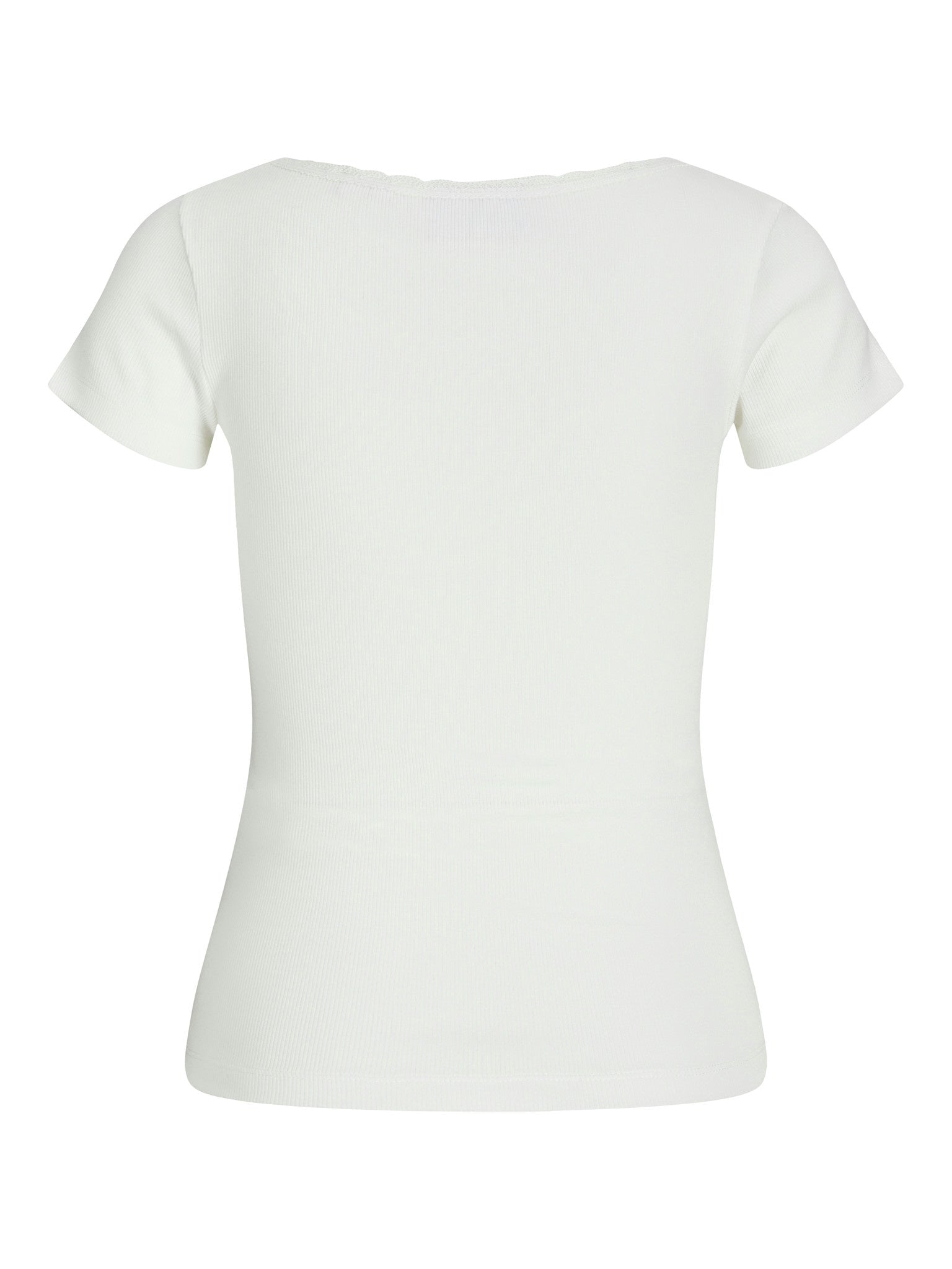 JXFAME SS LACE TOP - BLANC DE BLANC