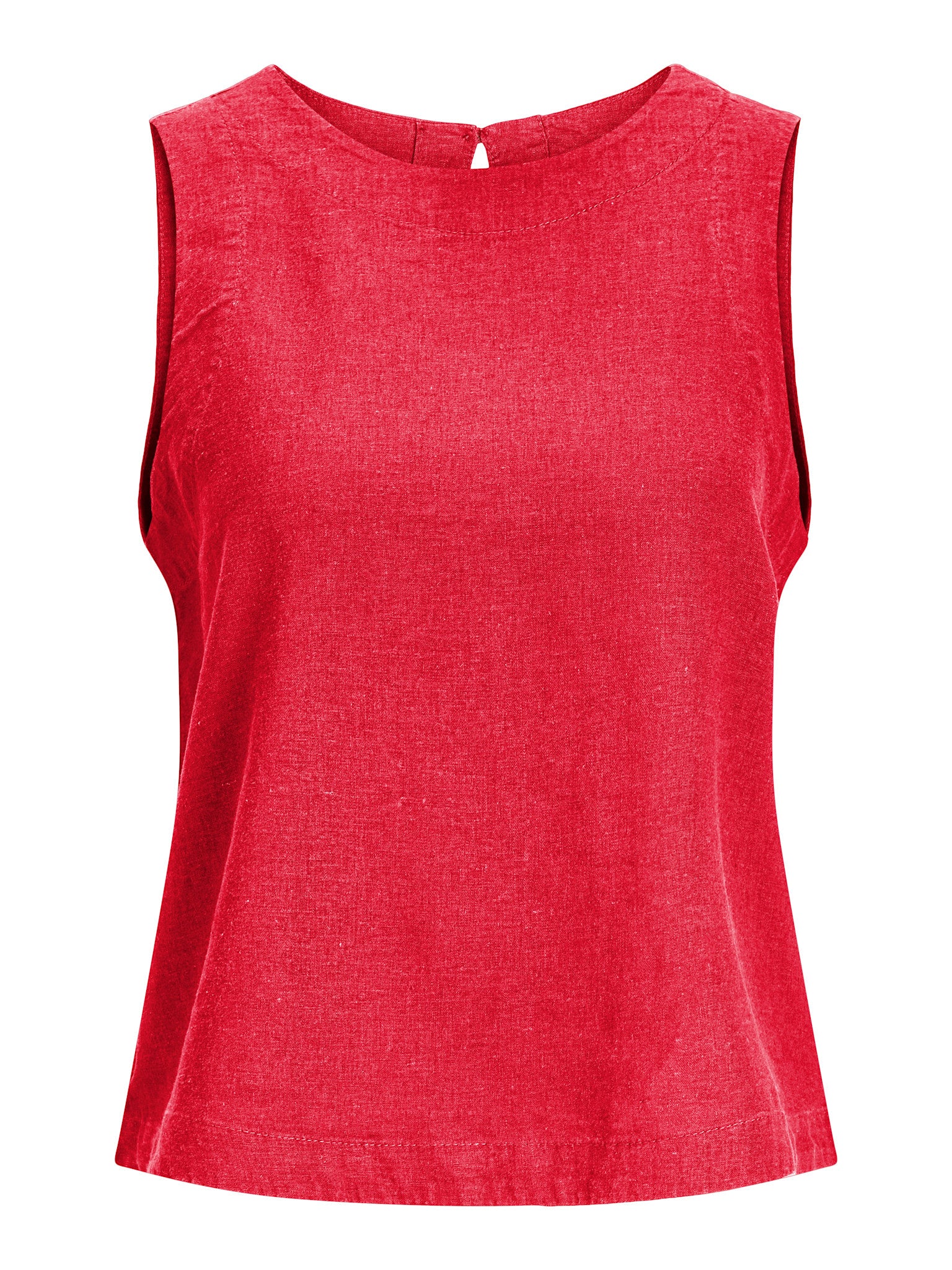 JXBREEZE SUMMER LINEN TOP - RACING RED
