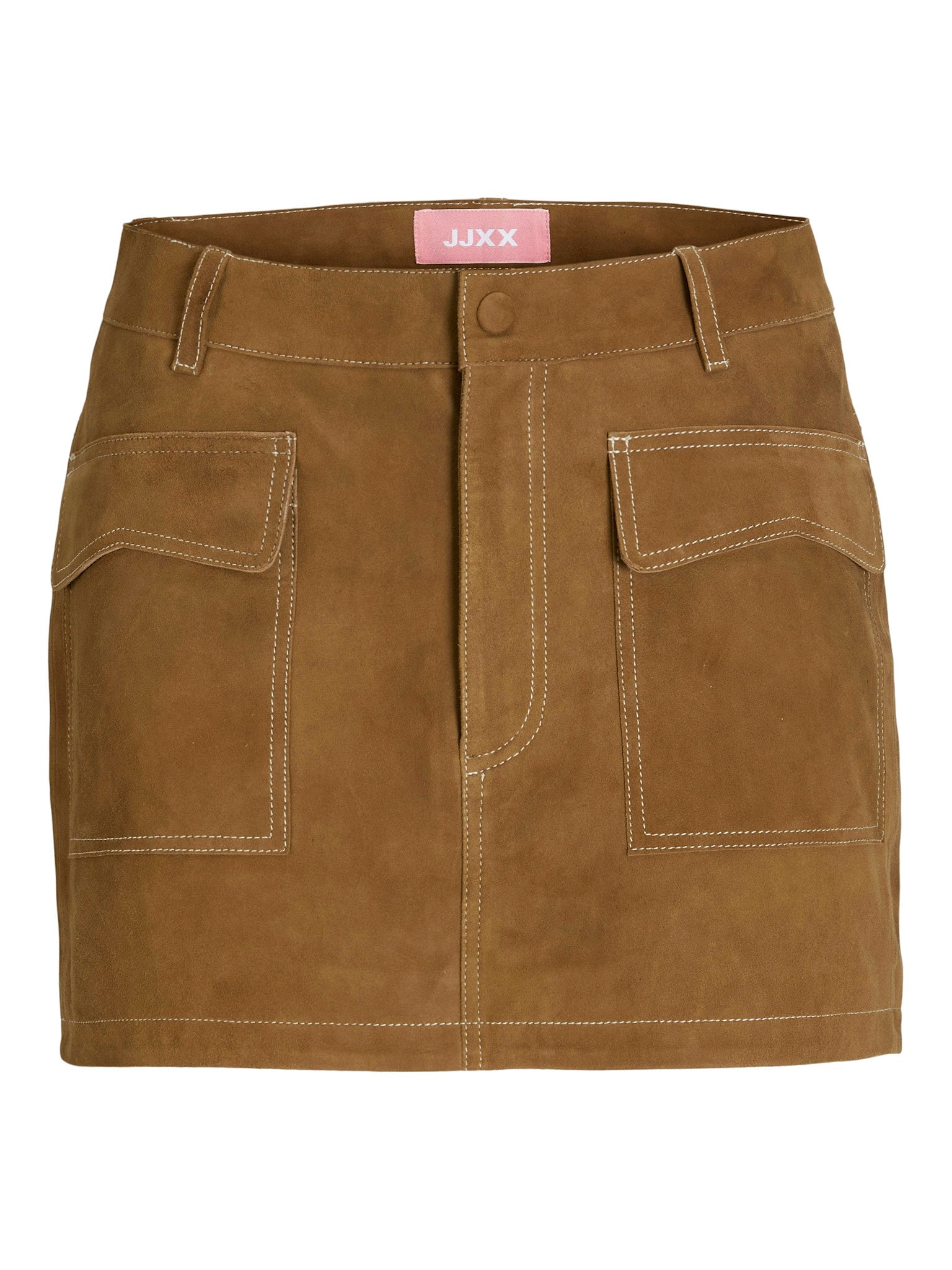 JXAVA suède rok - rubberbruin