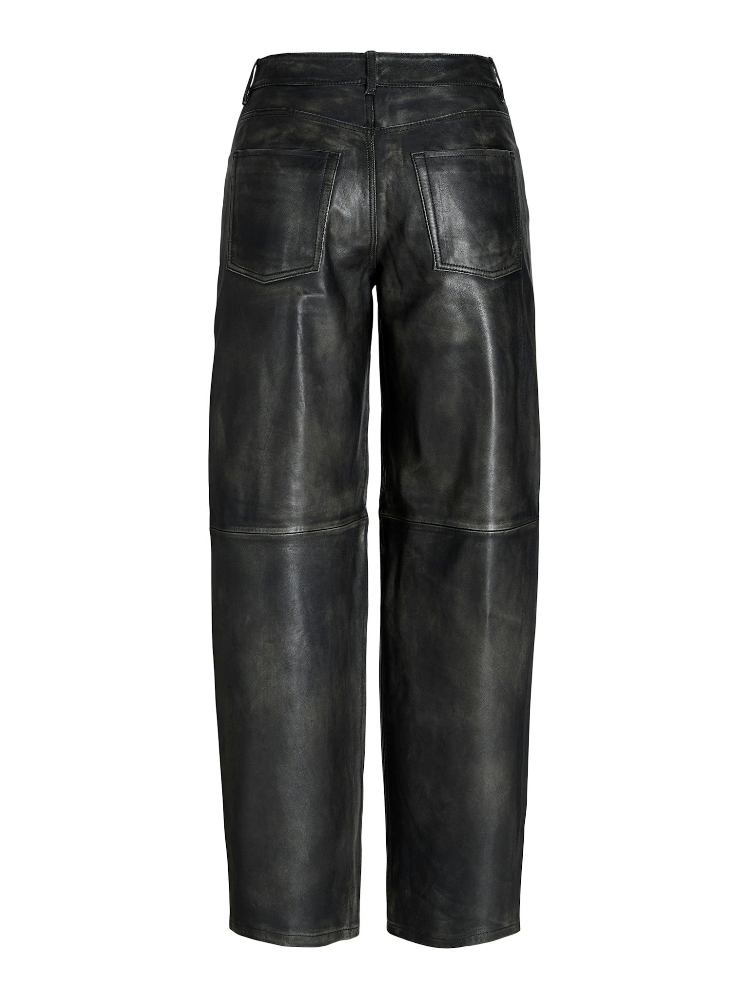 JXHANNAH LEATHER PANT - BLACK WASHED