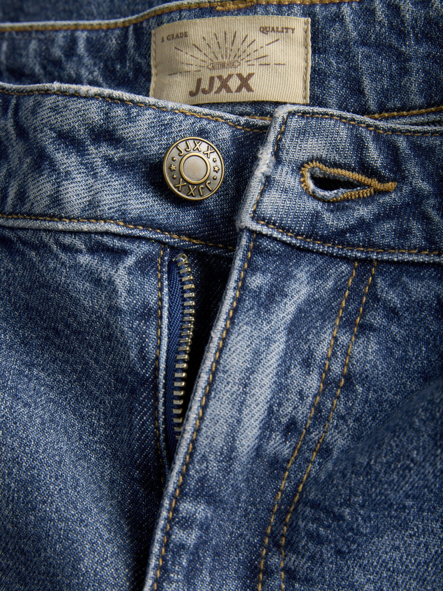 JXHANOI STRAIGHT C252 JEANS - MIDDENBLAUW