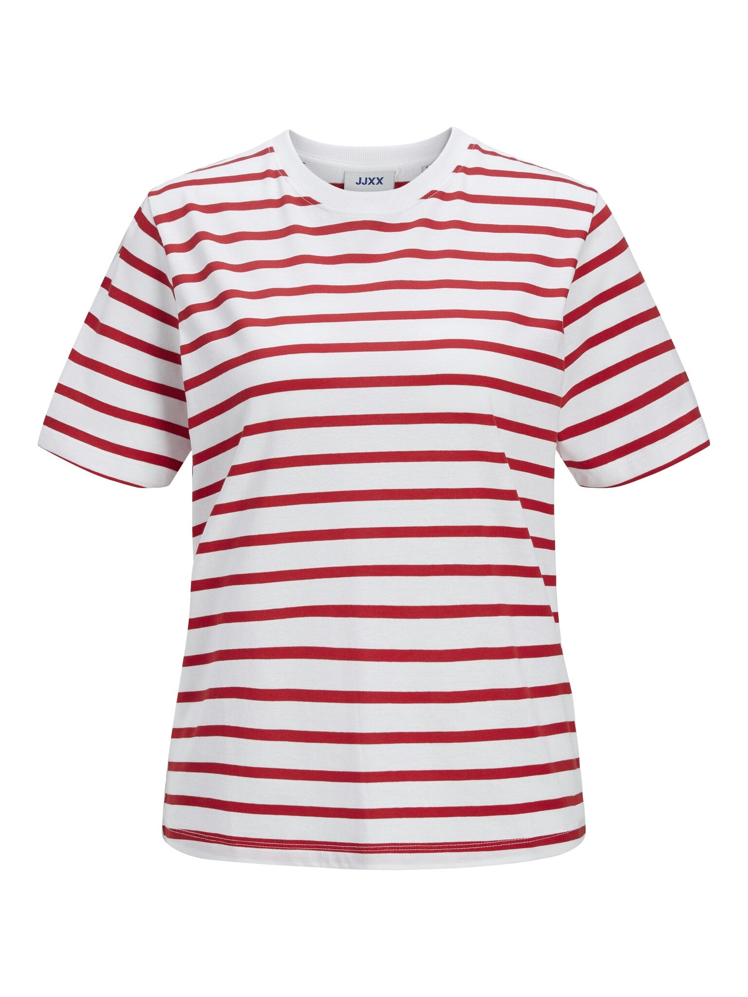JXANNA REG T-SHIRT - RODE STREPEN
