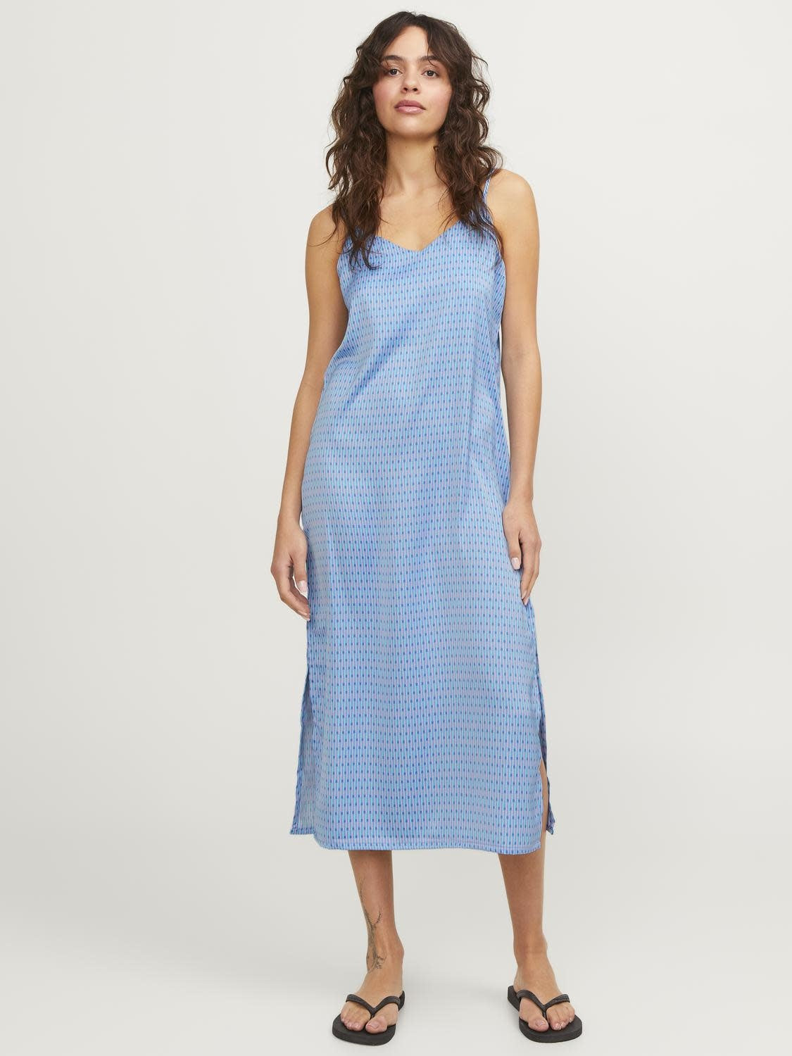 JXCLEO SATIIN DRESS - SILVER LAKE BLUE
