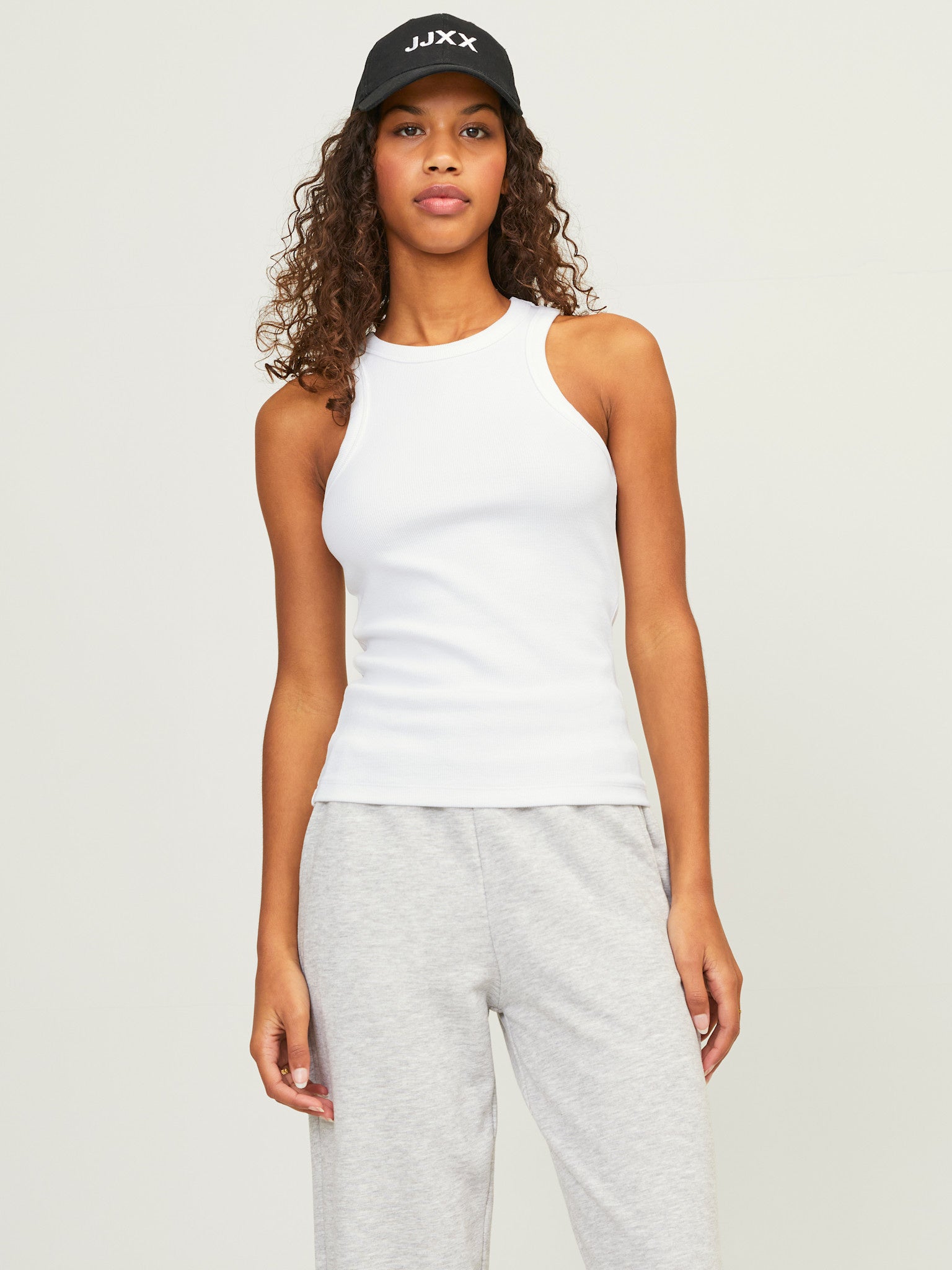 JXFOREST RIB TOP HELDER WIT