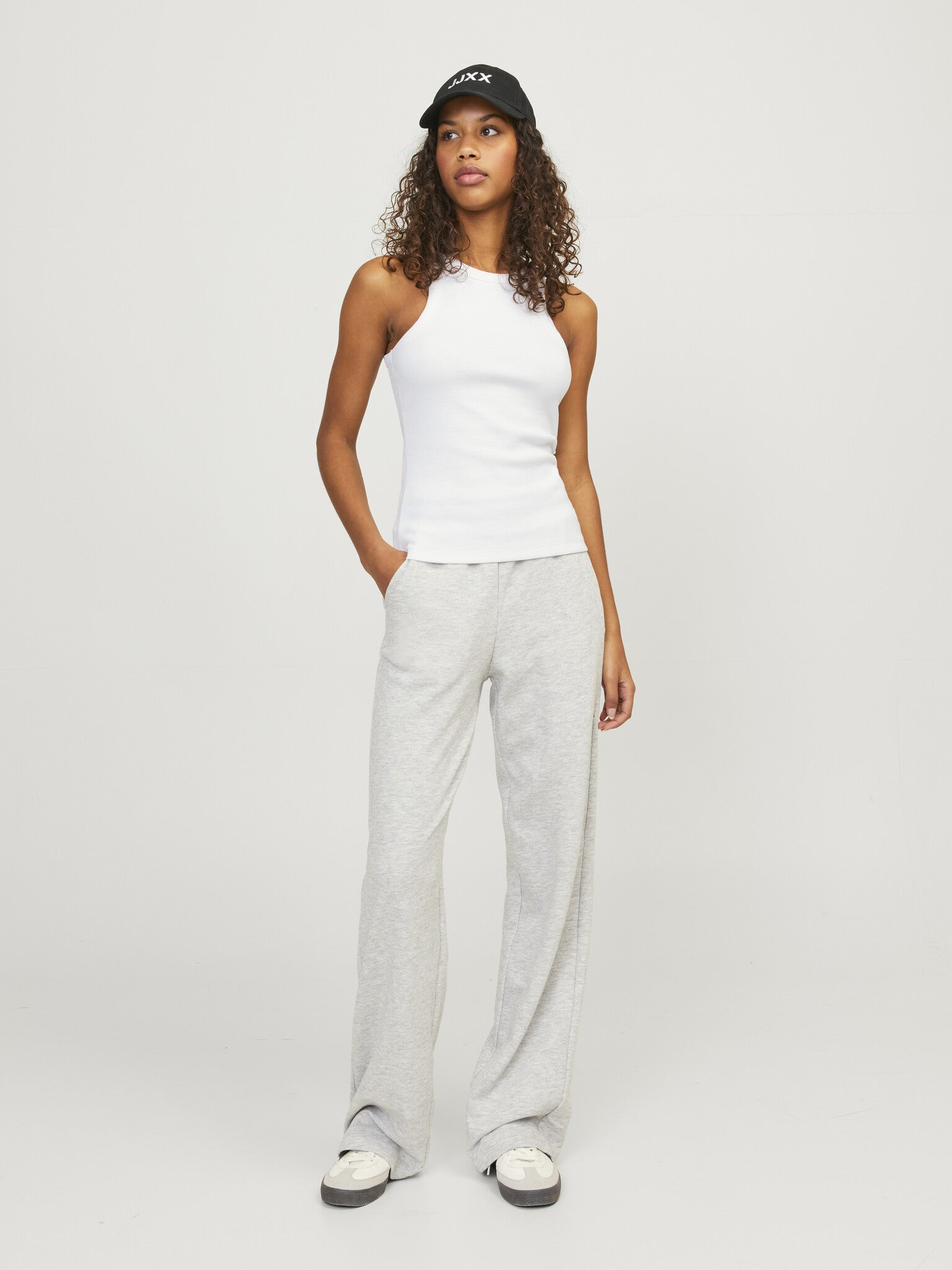 JXFOREST RIB TOP HELDER WIT