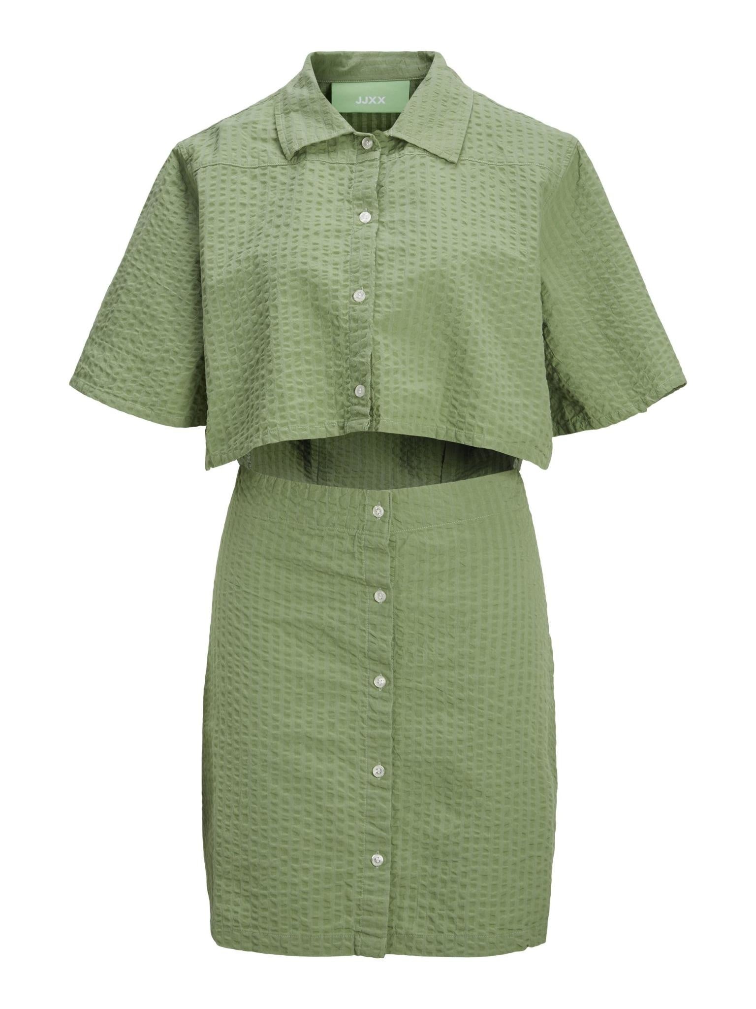 JXLIVA SHORT DRESS - LODEN FROST