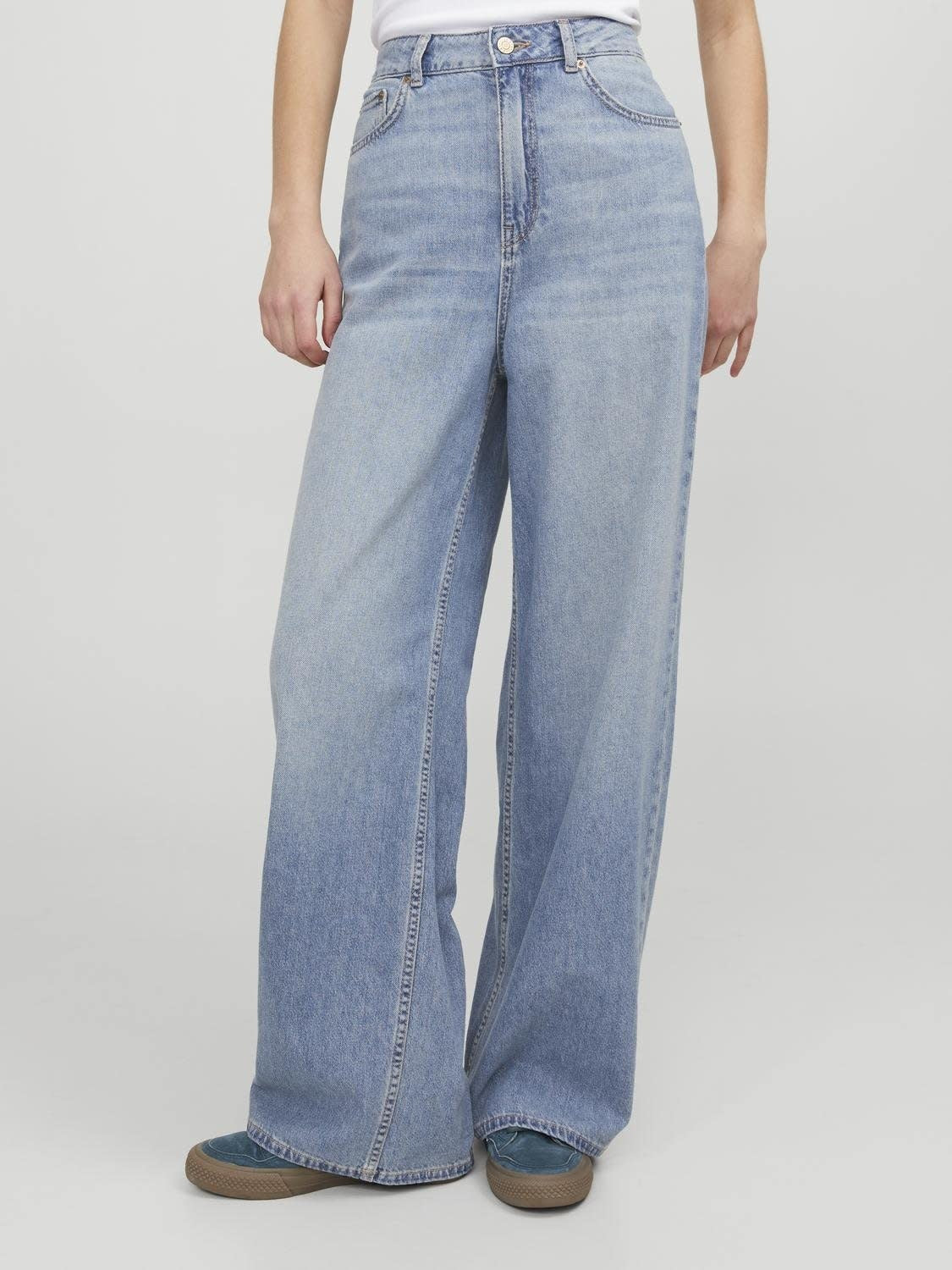 JXTOKYO WIDE HW JEANS R6078 - LIGHT BLUE DENIM