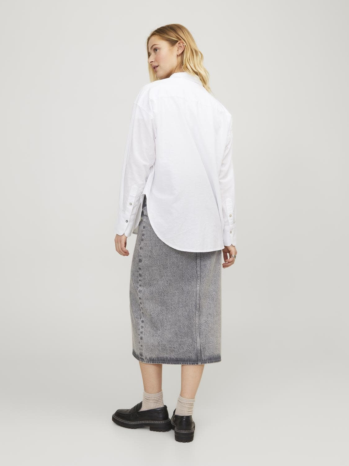 JXJAMIE RLX LINEN BLEND SHIRT - WHITE