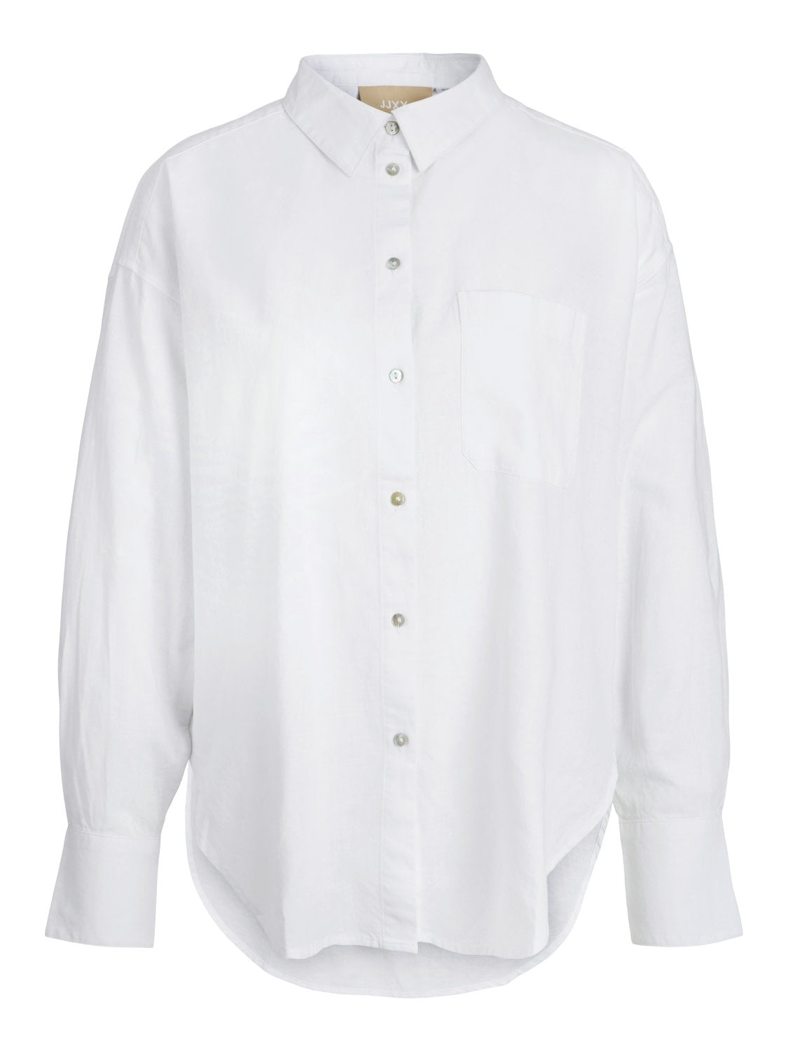 JXJAMIE RLX LINEN BLEND SHIRT - WHITE