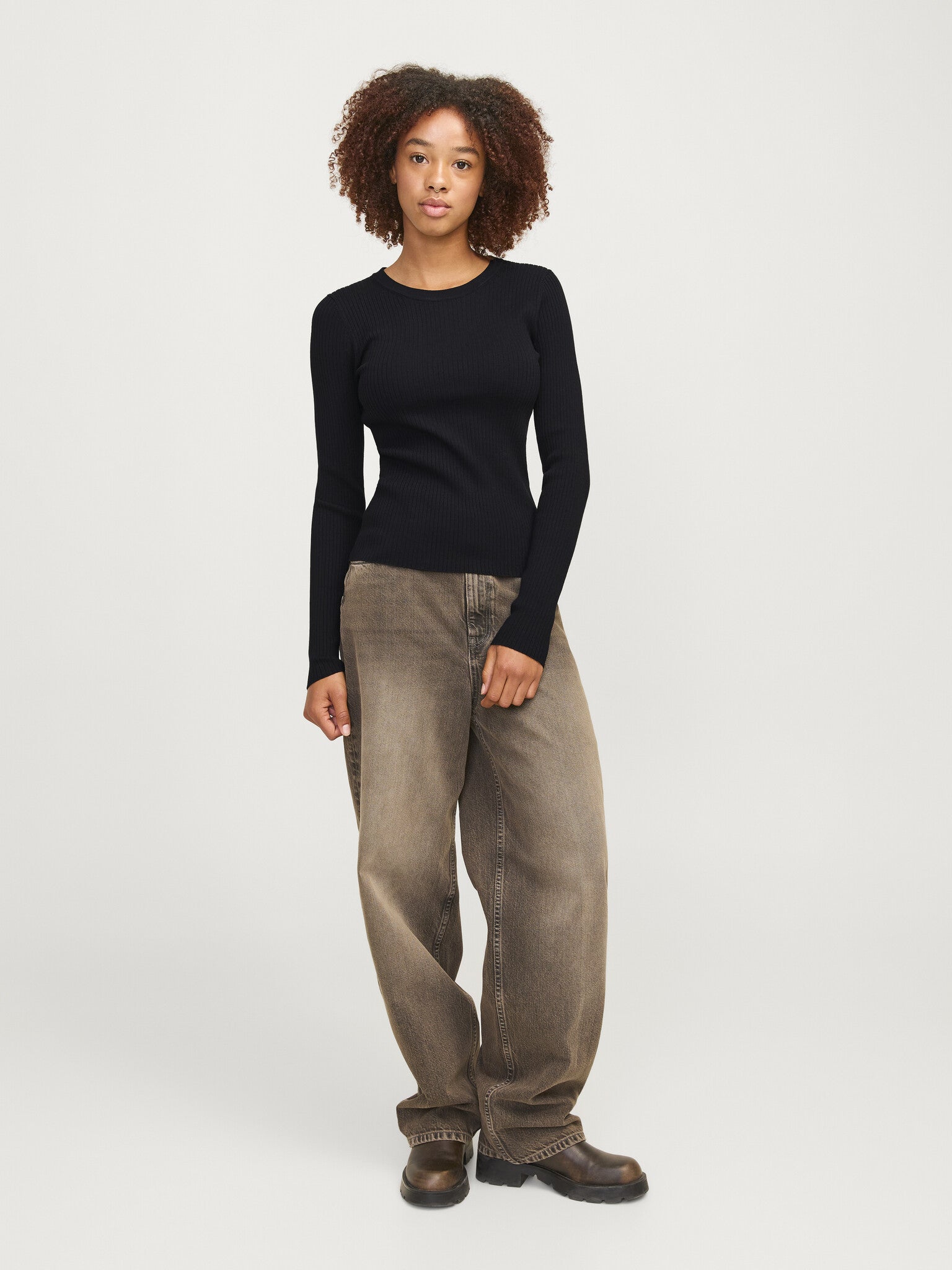 Pull à col rond JXJODI - Noir