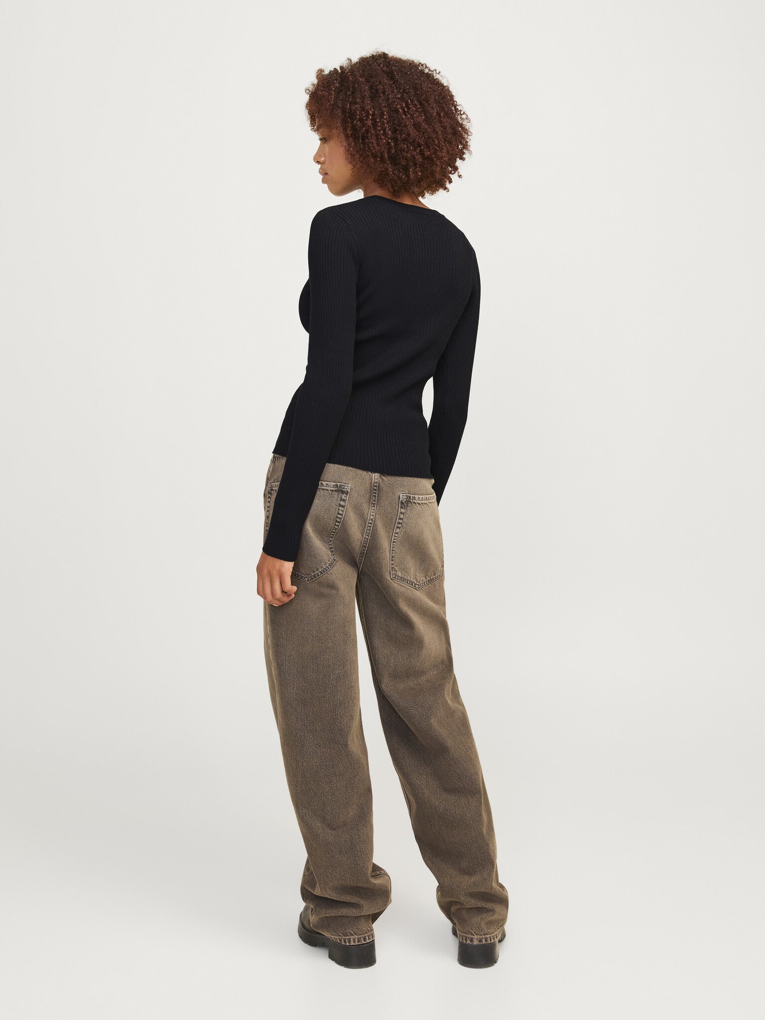 Pull à col rond JXJODI - Noir