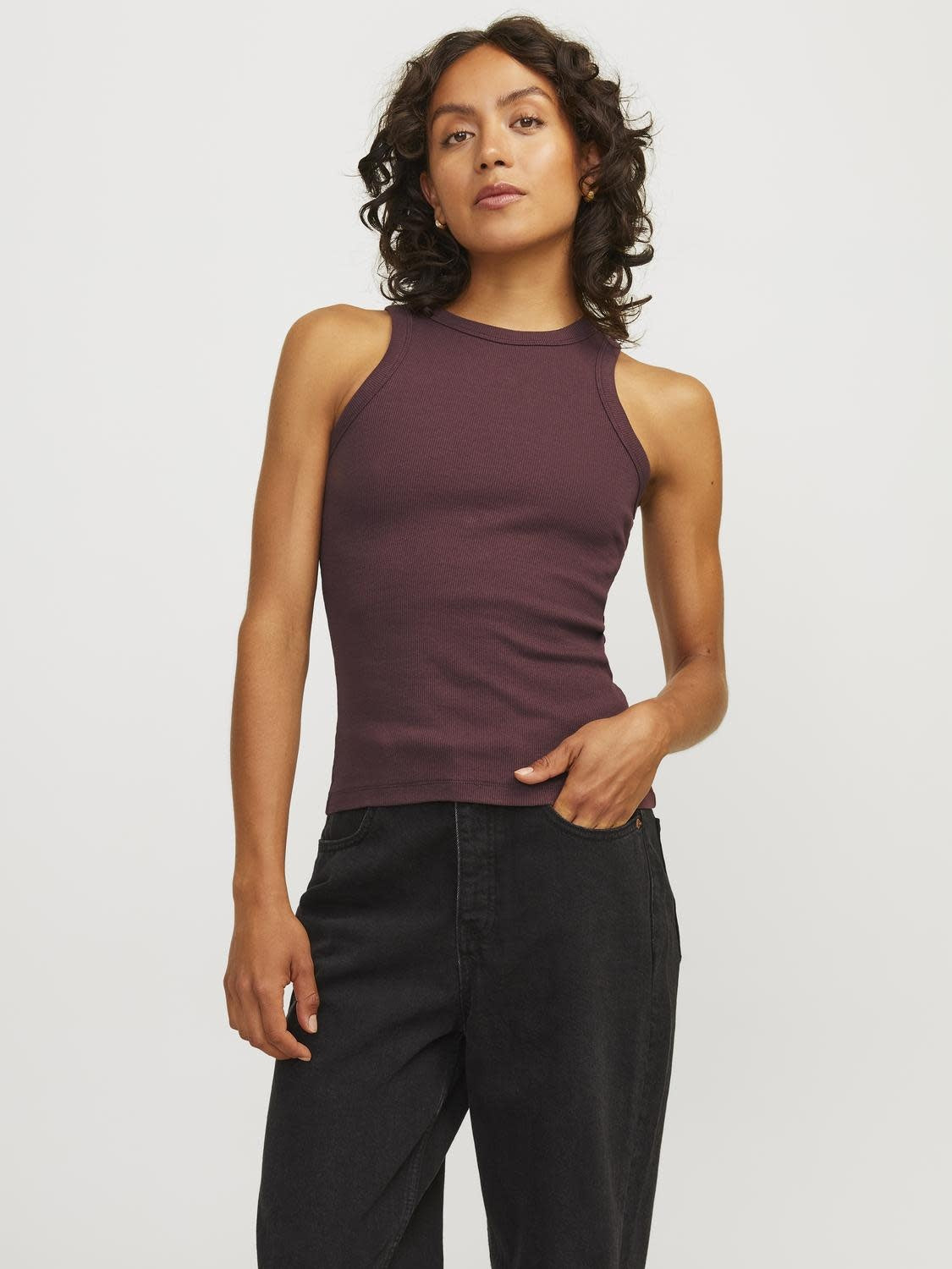 JXFOREST RIB TOP - SASSAFRAS