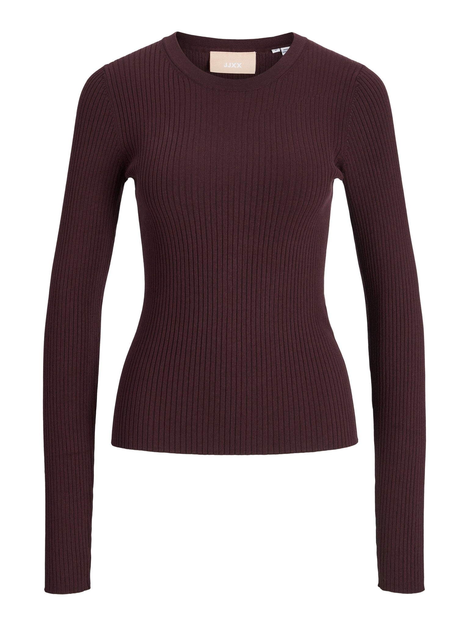 JXJODI TIGHT CREW NECK KNIT - CABERNET
