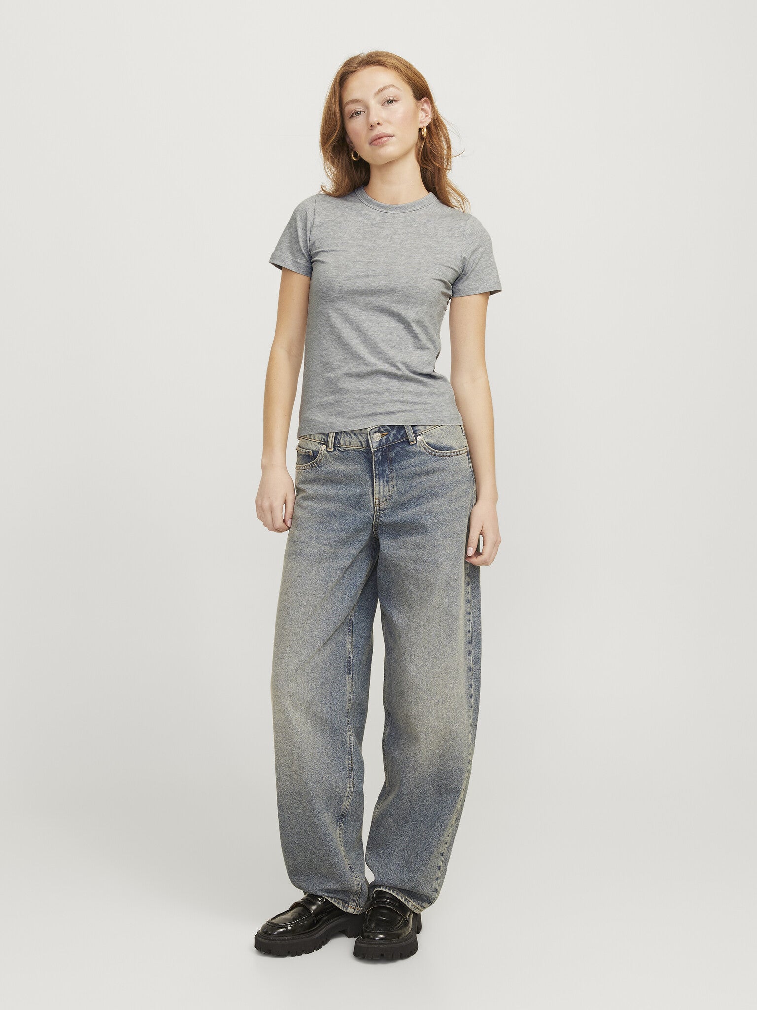 T-shirt JXGIGI STR - Gris plume